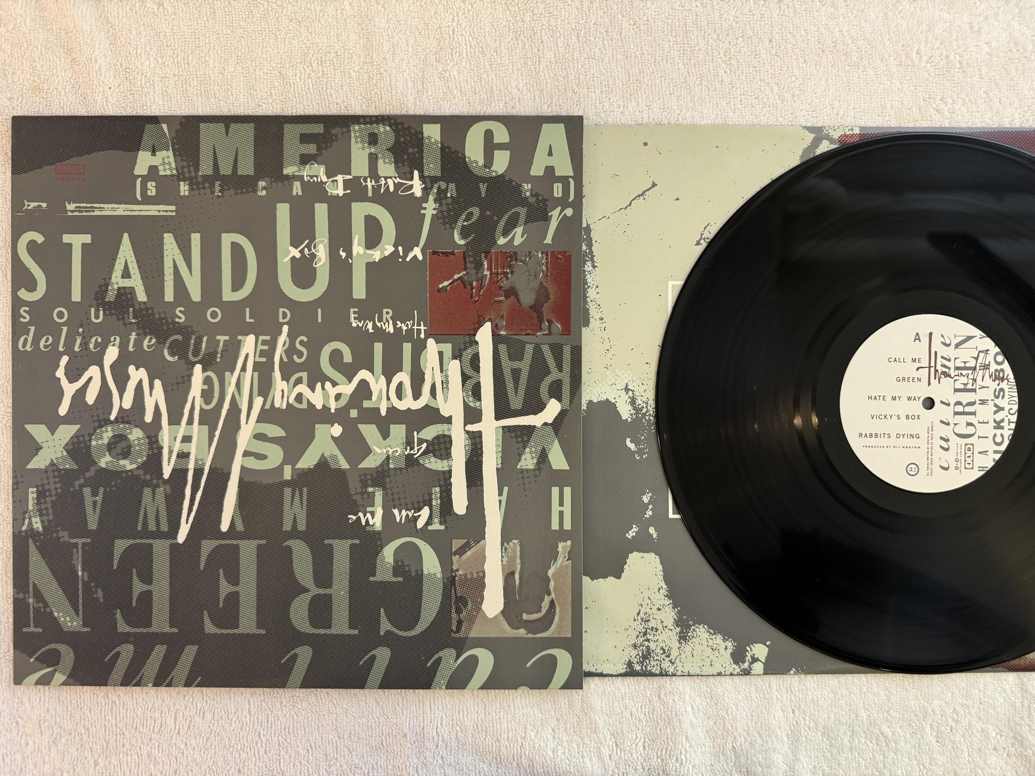 Omslagsbild för skivan THROWING MUSES s/t LP -86 UK 4AD CAD-607