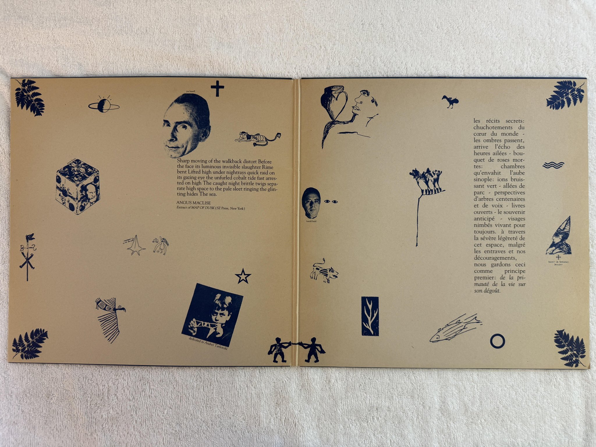 Omslagsbild för skivan V/A Myths 3. La Nouvelle Sérénité. LP -87 Belgium SUB ROSA SUB 33003-5