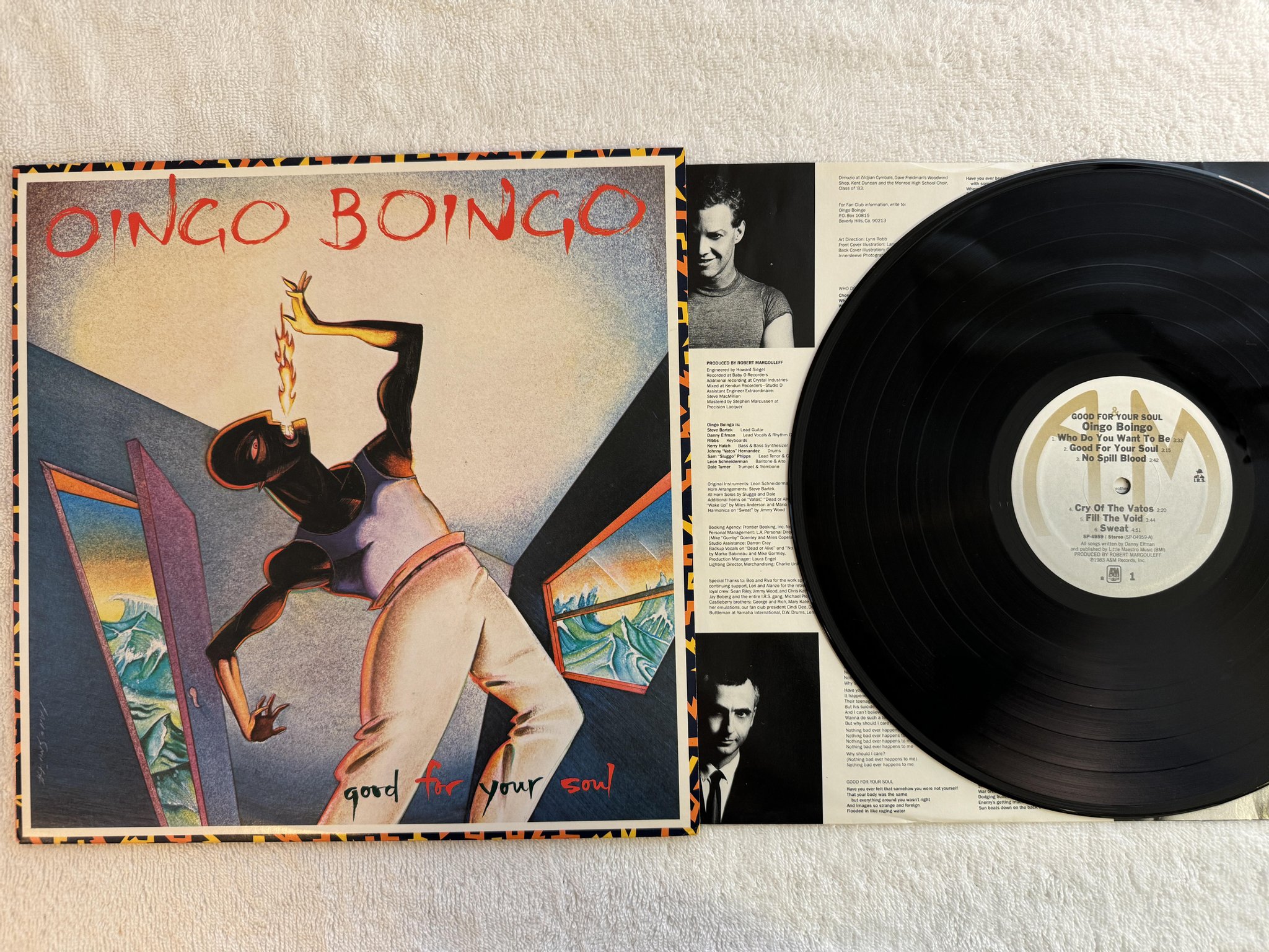 Omslagsbild för skivan OINGO BOINGO good for your soul LP -83 US A&M SP-4959