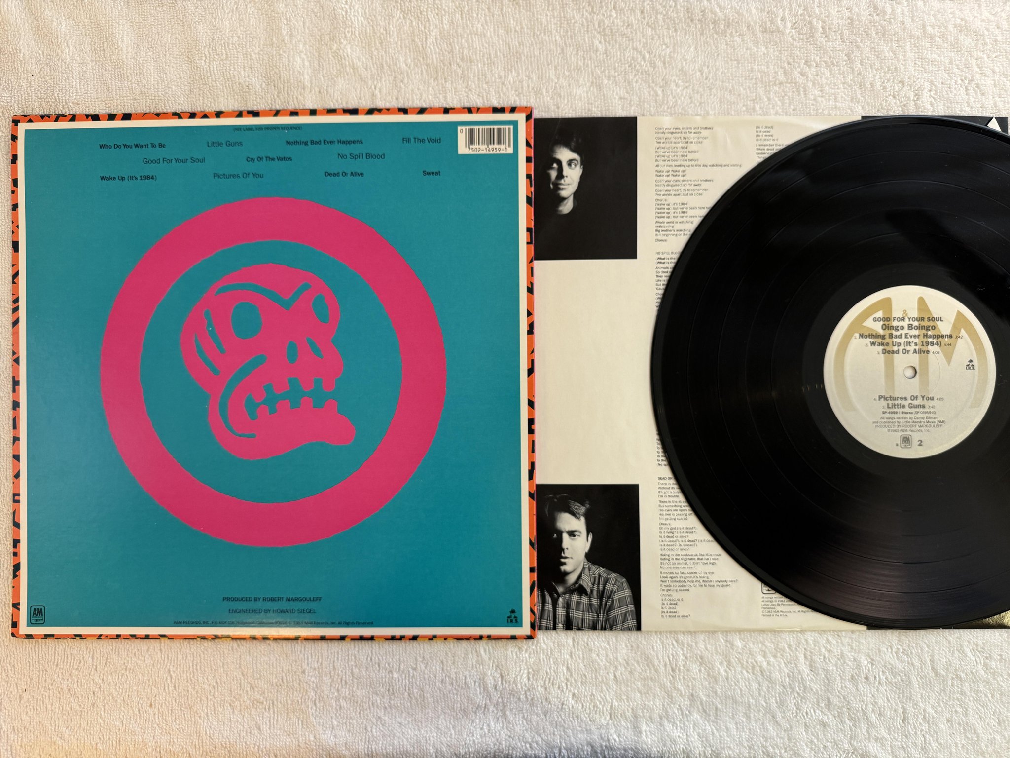 Omslagsbild för skivan OINGO BOINGO good for your soul LP -83 US A&M SP-4959