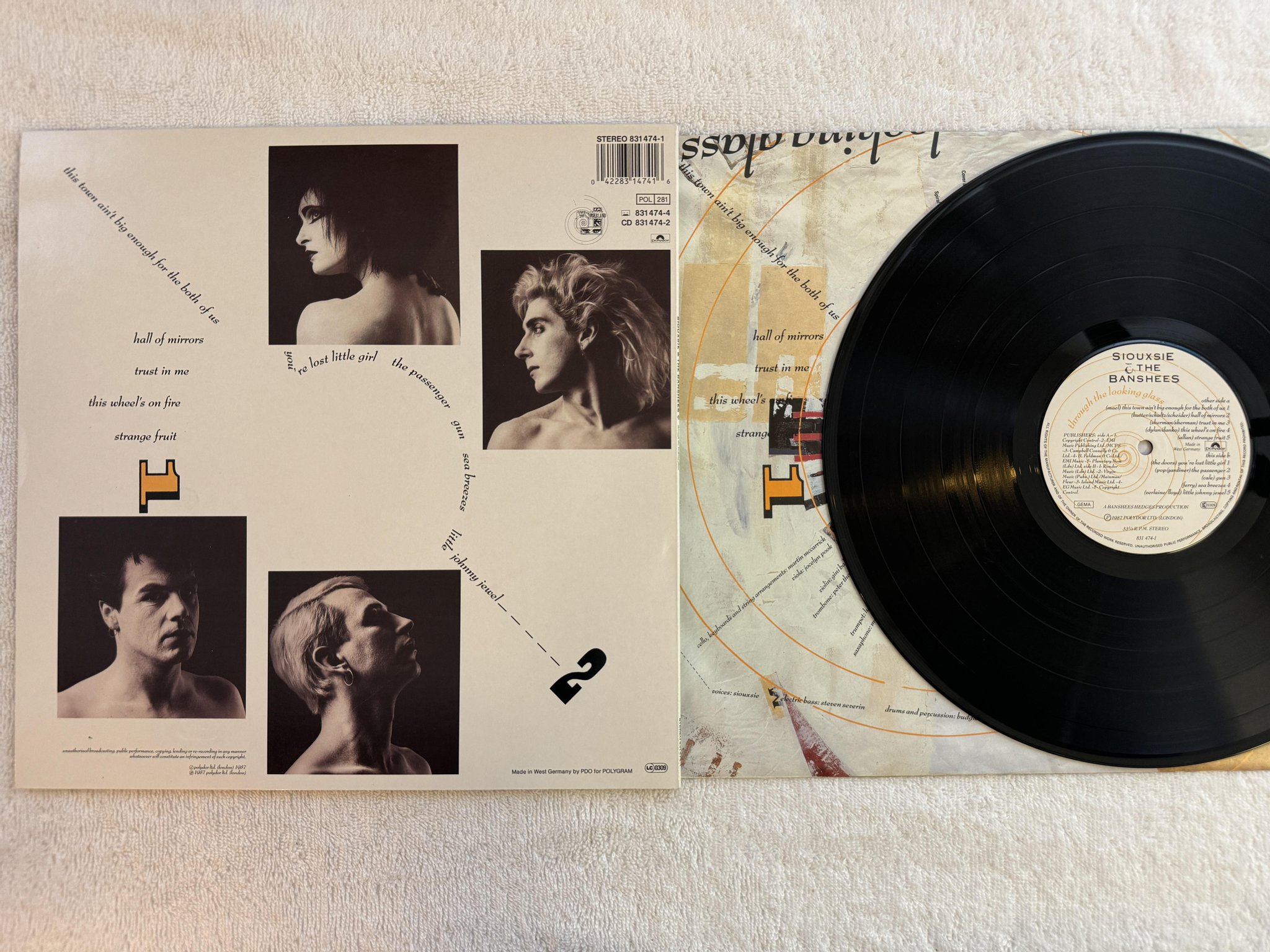 Omslagsbild för skivan SIOUXSIE & THE BANSHEES Through The Looking Glass LP -87 POLYDOR 831 474-1