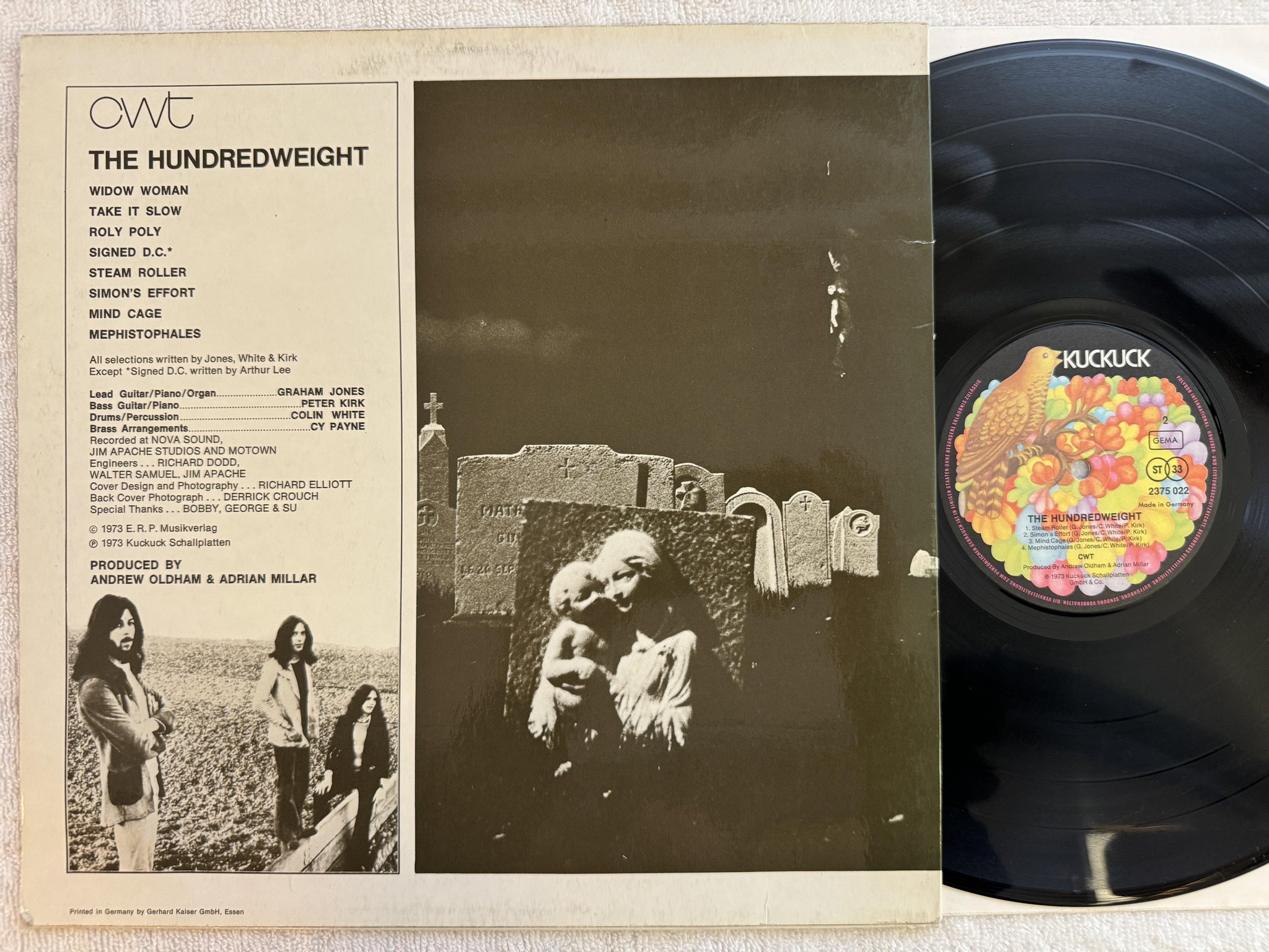 Omslagsbild för skivan CWT The Hundredweight LP -73 Ger KUCKUCK 2375 022 *** VERY RARE ***