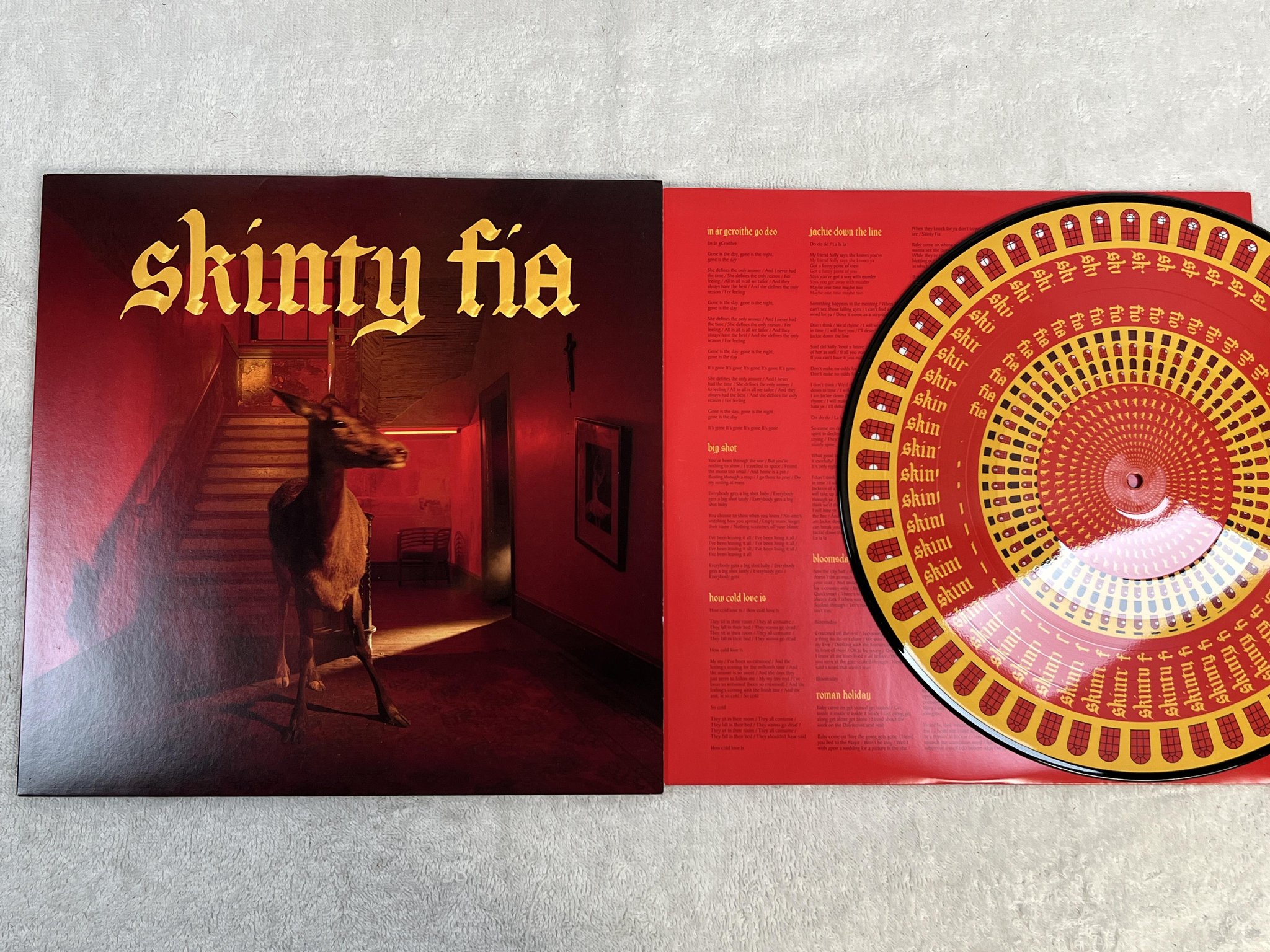 Omslagsbild för skivan FOUNTAINES D.C. Skinty Fia LP 2022 BLOOD085 *** Rare Zoetrope pressing ***