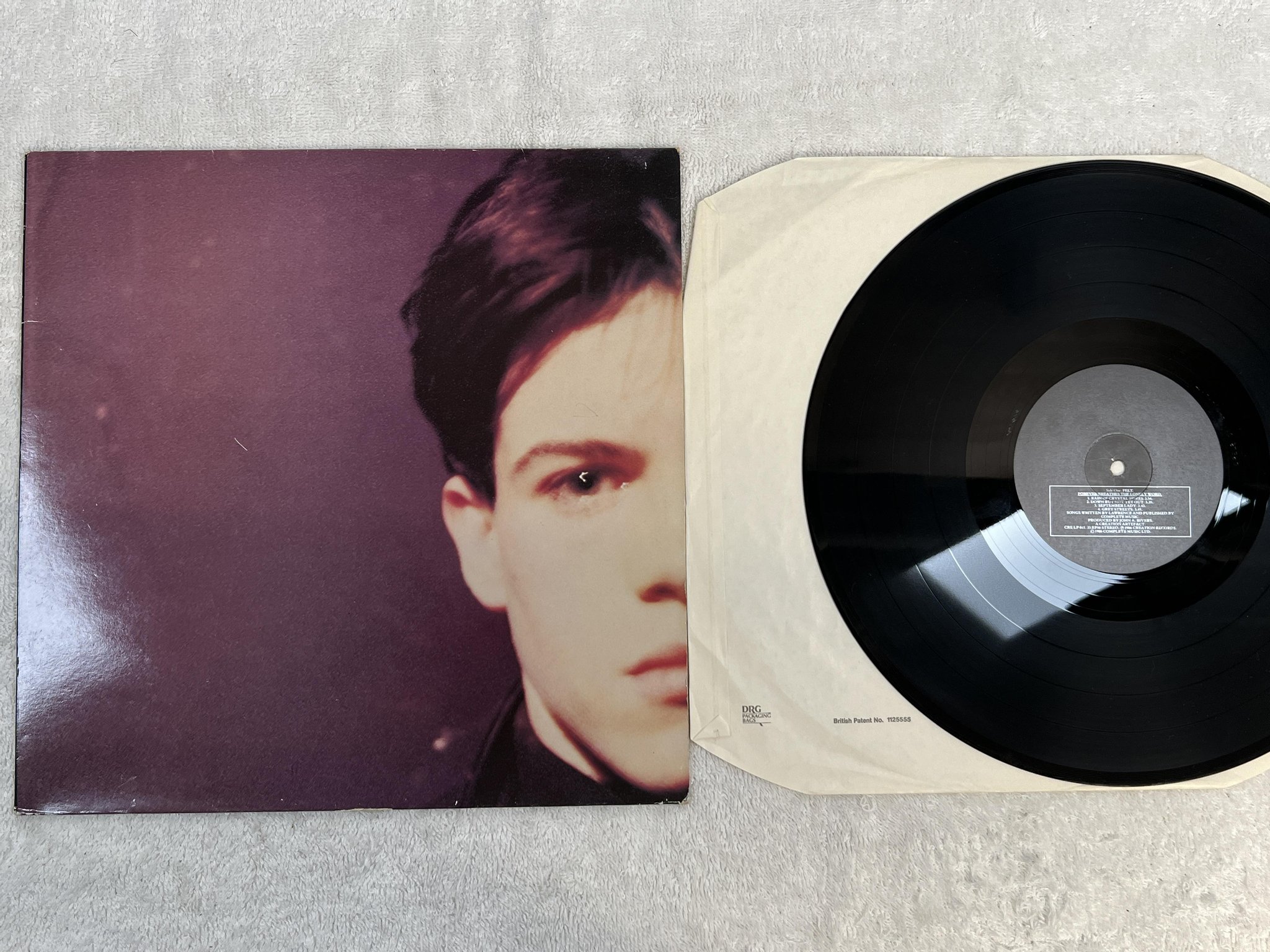 Omslagsbild för skivan FELT Forever Breathes The Lonely Word LP -86 UK CREATION CRE LP 011