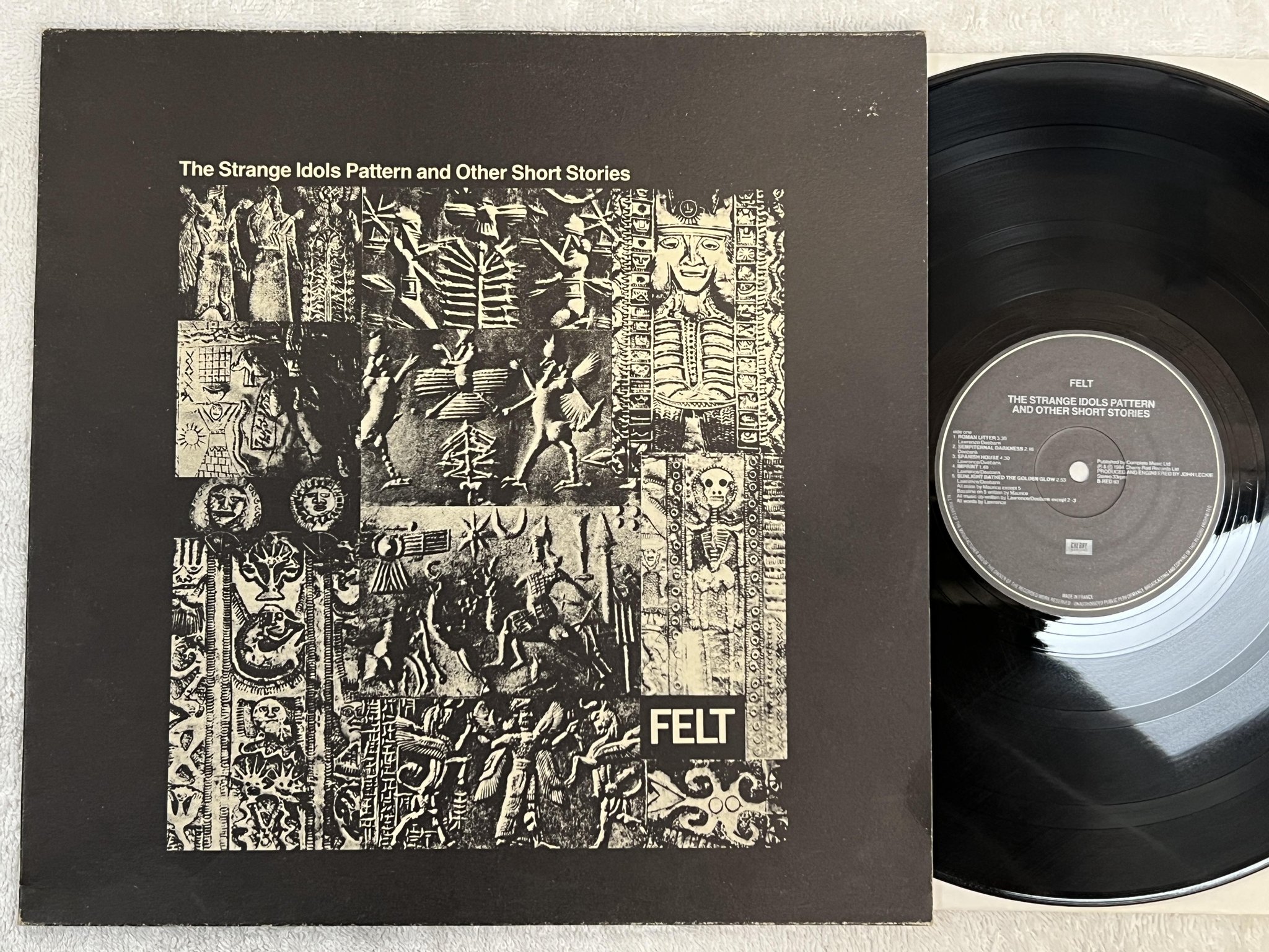 Omslagsbild för skivan FELT The Strange Idols Pattern And Other Short Stories LP -84 CHERRY RED B-RED 6