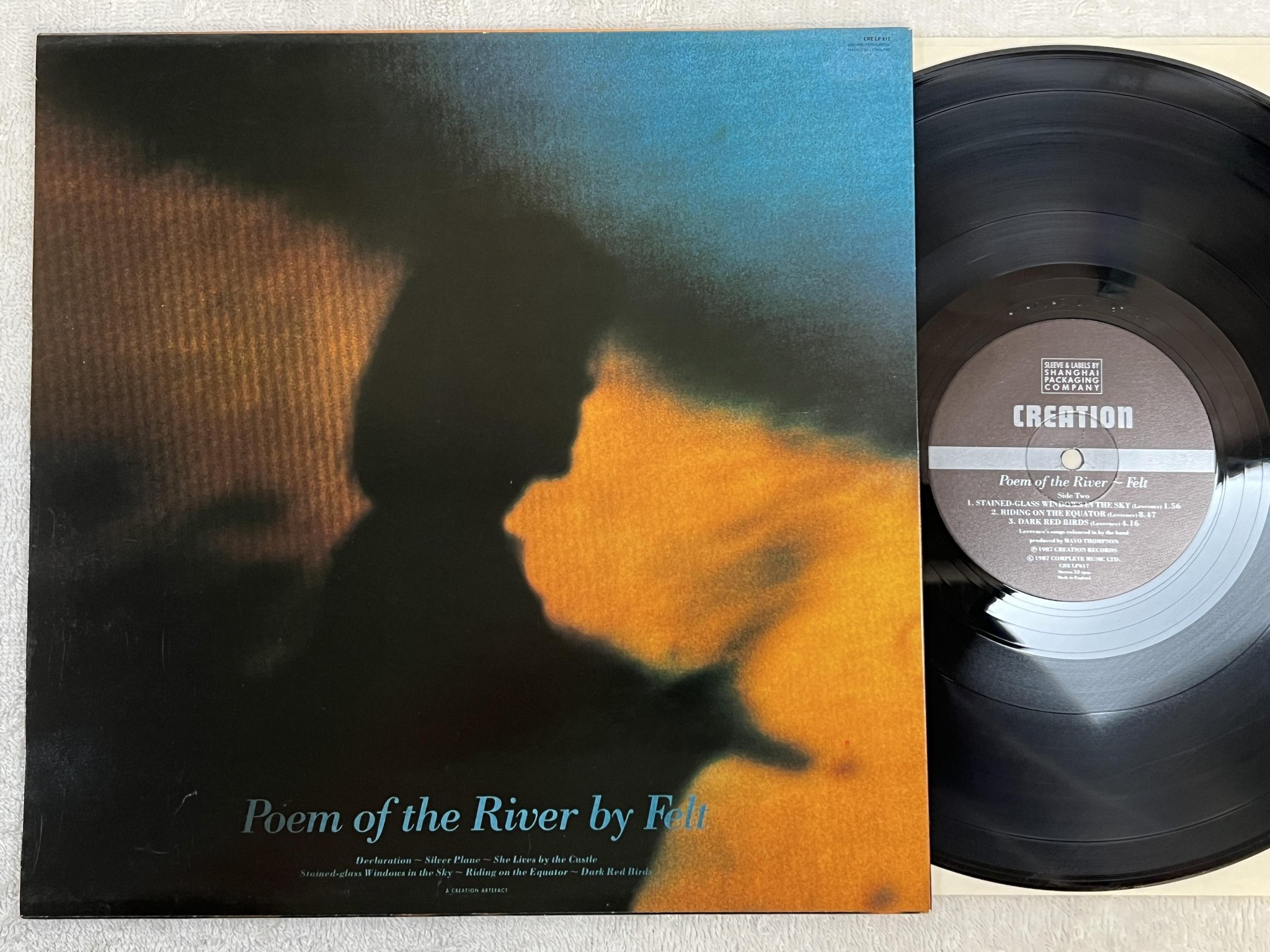 Omslagsbild för skivan FELT Poem Of The River LP -87 UK CREATION CRE LP 017