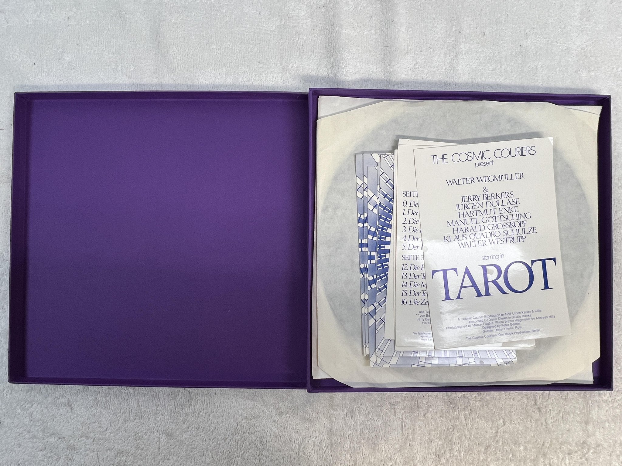 Omslagsbild för skivan WALTER WEGMÜLLER tarot 2xLP box set -73 Ger OHR KK 2/58.00 ** rare krautrock **