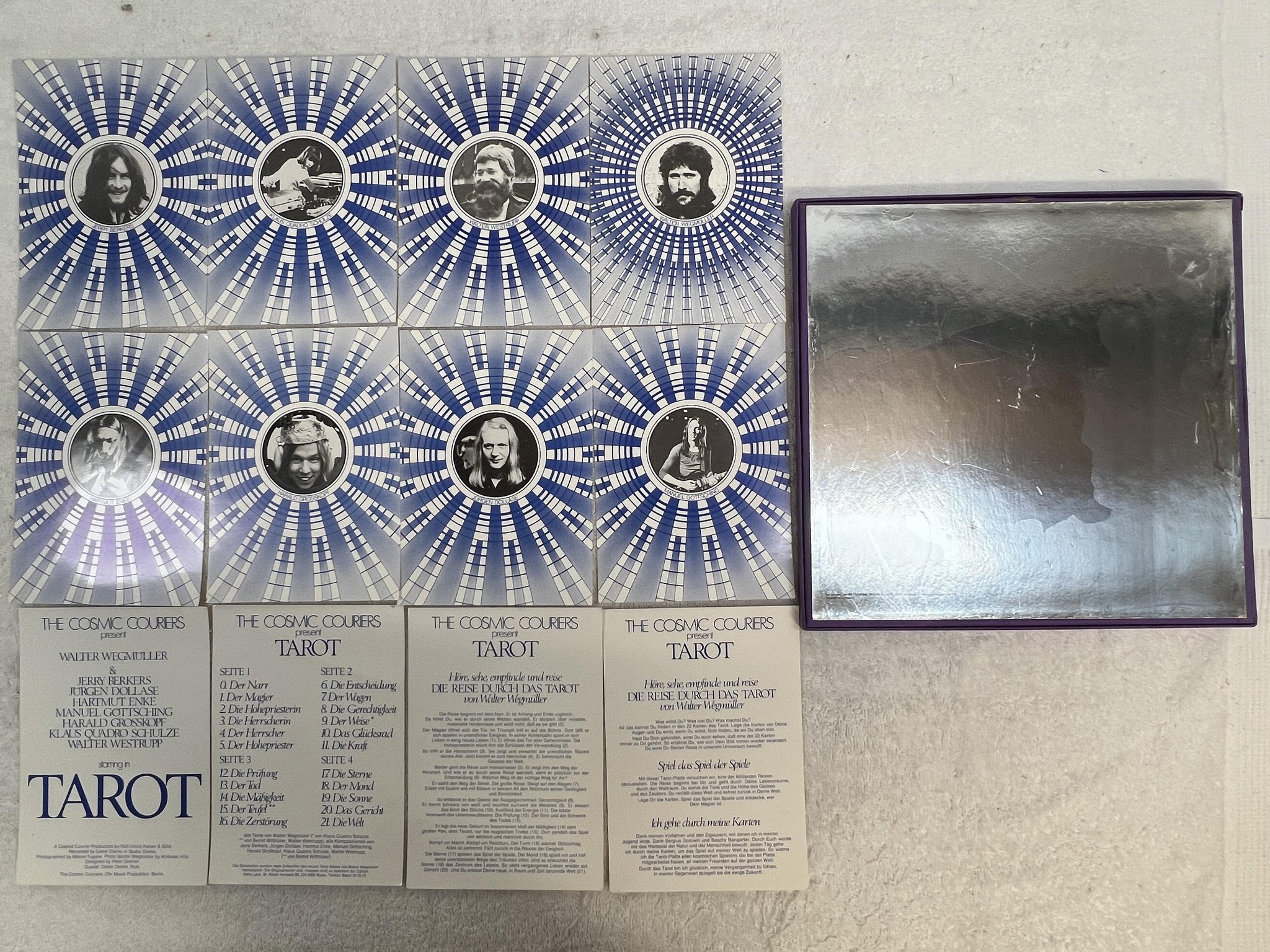 Omslagsbild för skivan WALTER WEGMÜLLER tarot 2xLP box set -73 Ger OHR KK 2/58.00 ** rare krautrock **
