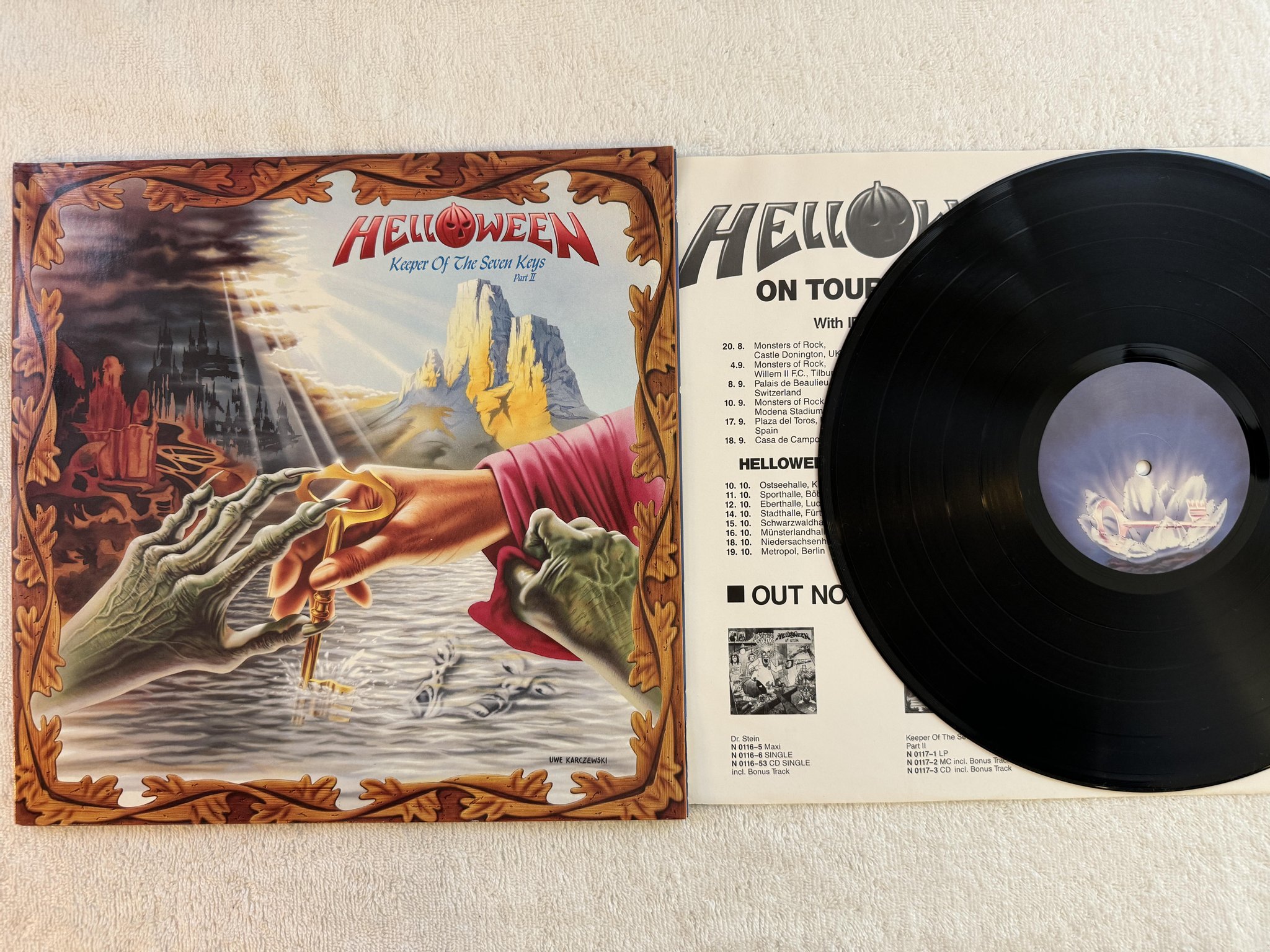 Omslagsbild för skivan HELLOWEEN keeper of the seven keys pt II LP -88 Ger N 0117-1