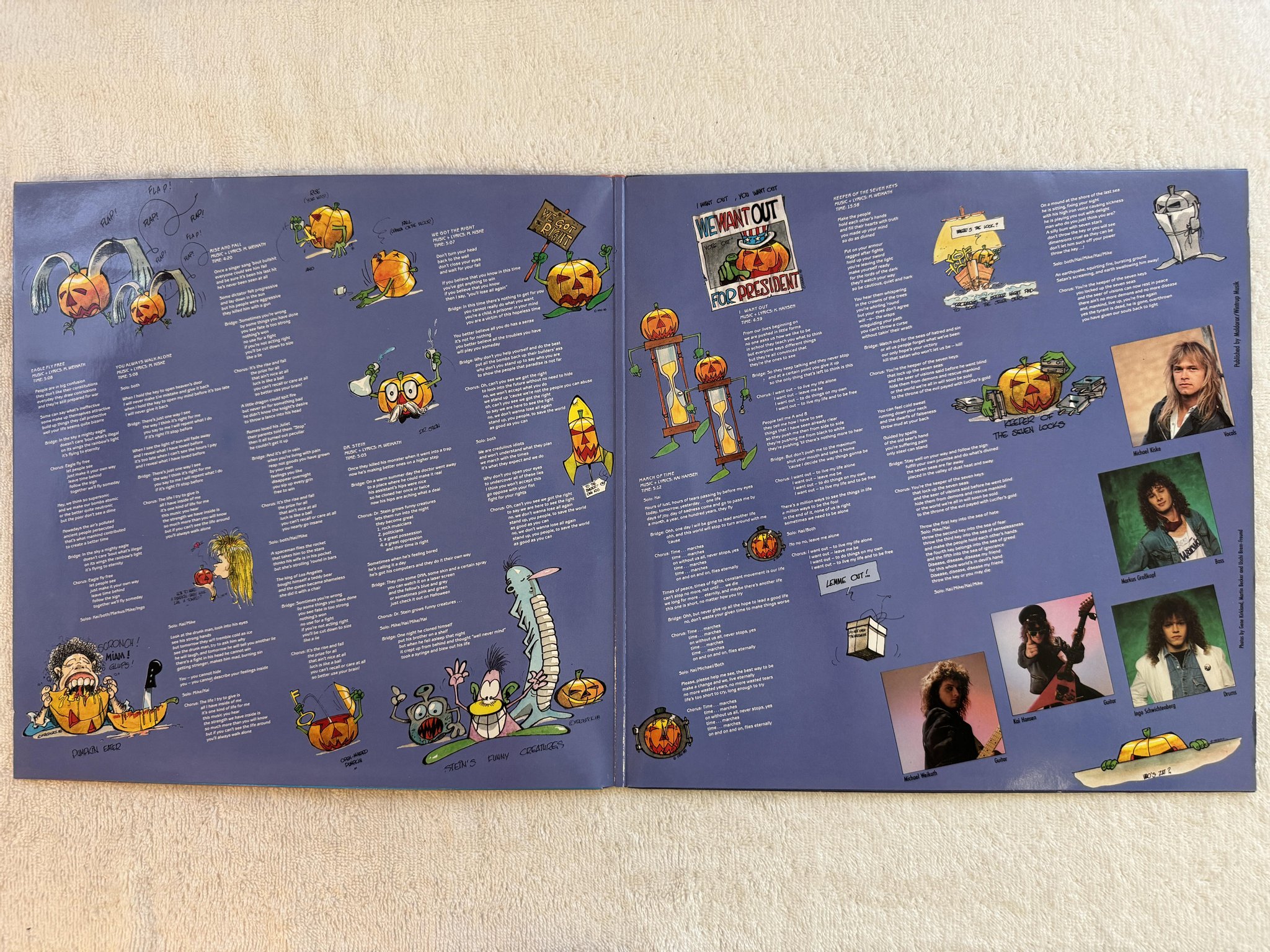 Omslagsbild för skivan HELLOWEEN keeper of the seven keys pt II LP -88 Ger N 0117-1