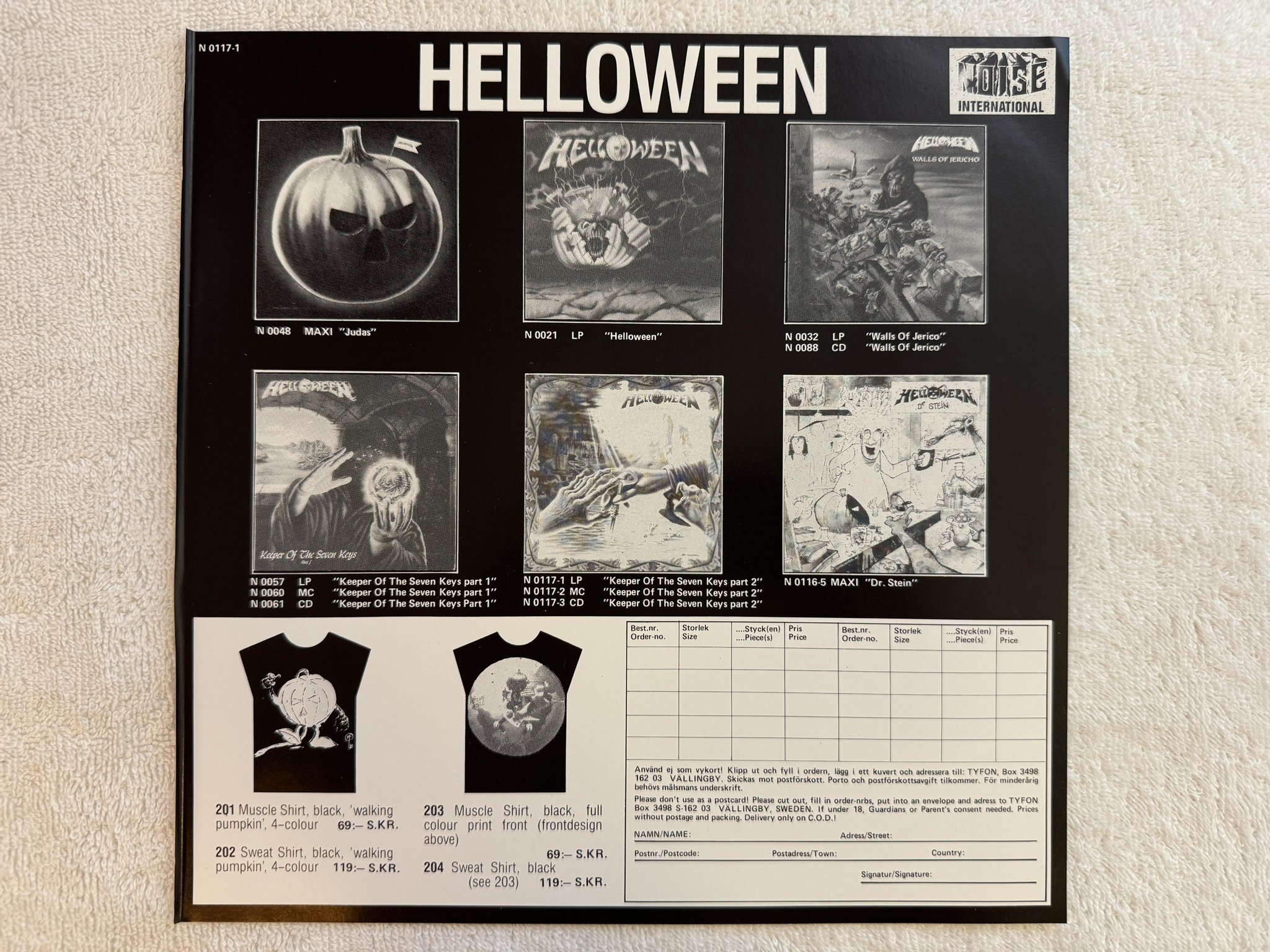Omslagsbild för skivan HELLOWEEN keeper of the seven keys pt II LP -88 Ger N 0117-1