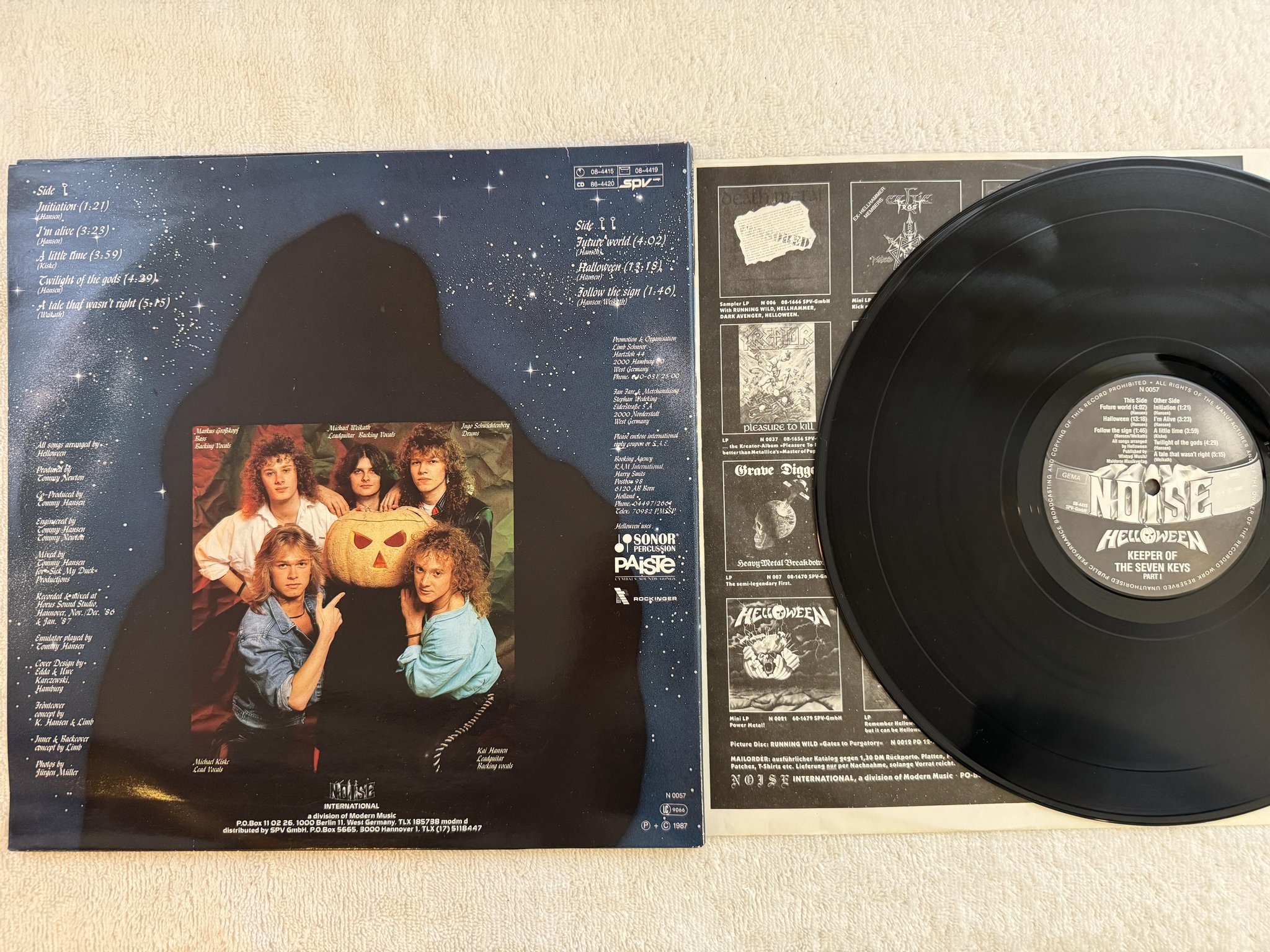 Omslagsbild för skivan HELLOWEEN keeper of the seven keys pt I LP -87 Ger NOISE N 0057