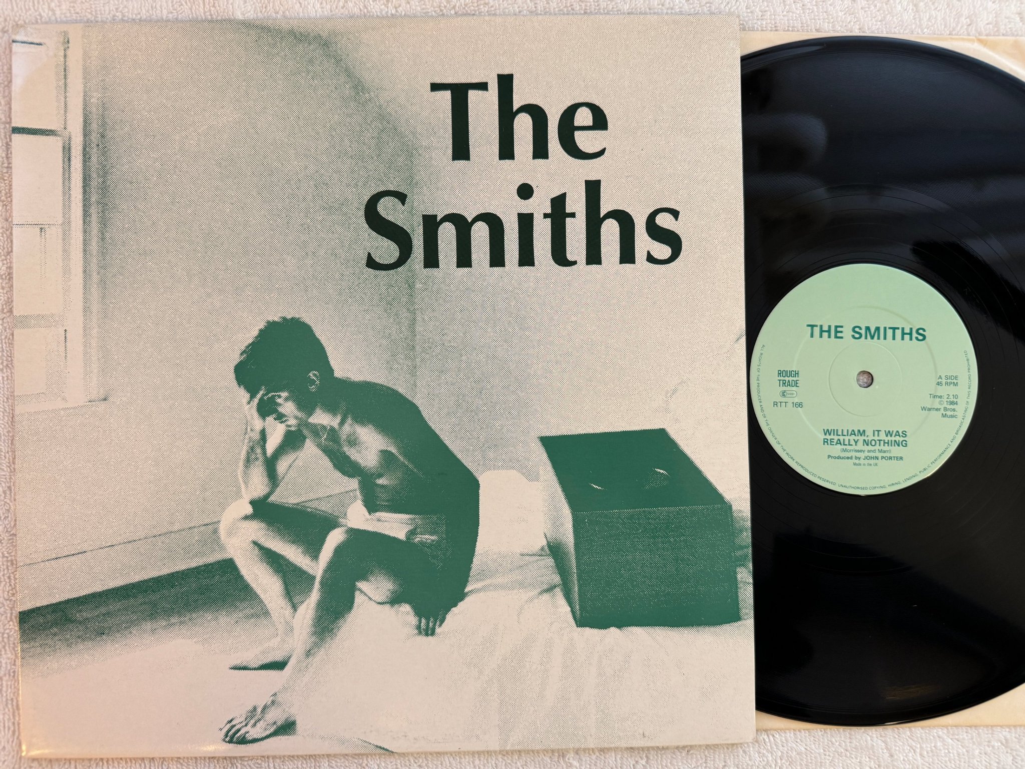 Omslagsbild för skivan THE SMITHS William, it was really nothing 12" -84 UK ROUGH TRADE RTT 166