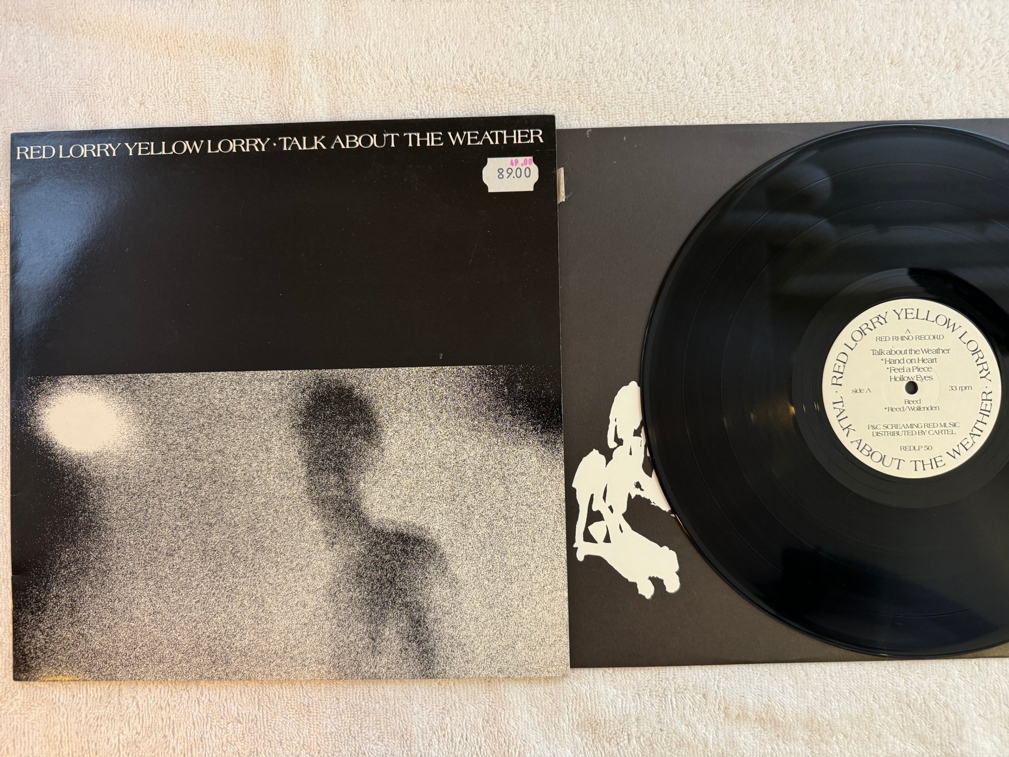 Omslagsbild för skivan RED LORRY YELLOW LORRY Talk About The Weather LP -85 UK RED RHINO REDLP 50