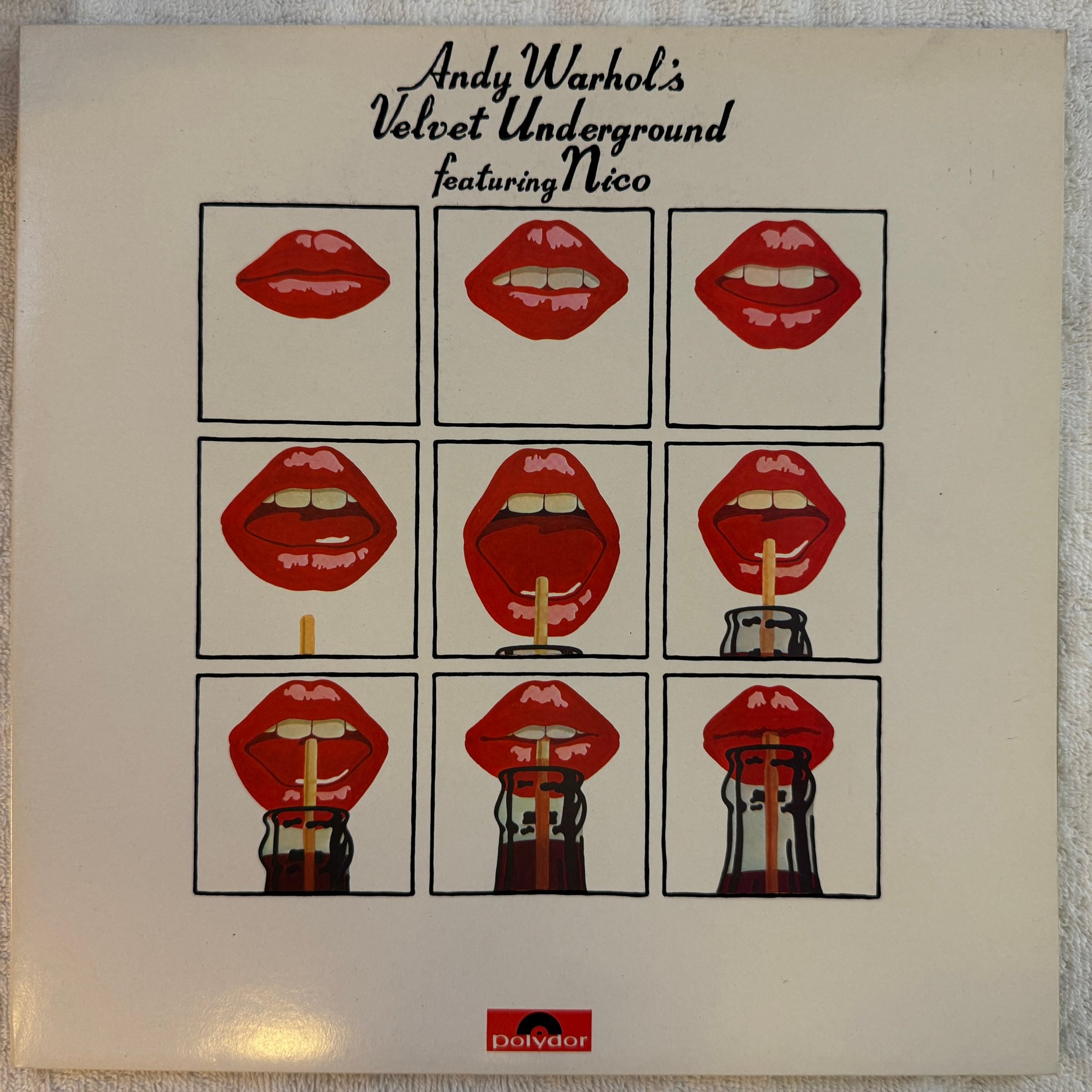 Omslagsbild för skivan ANDY WARHOL 's VELVET UNDERGROUND 2xLP re UK POLYDOR 2354010 ** pop art ***