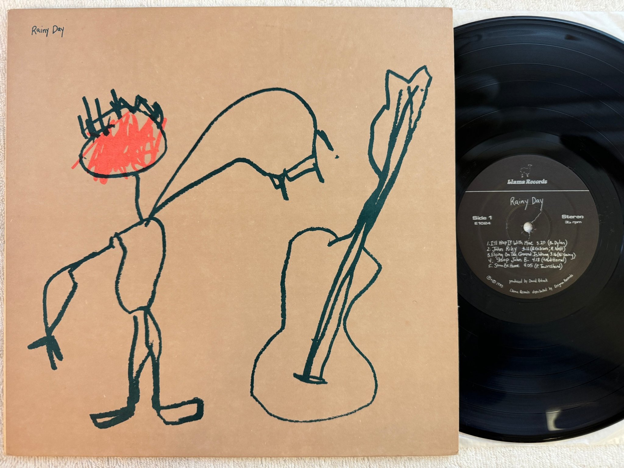 Omslagsbild för skivan RAINY DAY s/t LP -84 US LLAMA E1024 *** RARE ALTERNATIVE ROCK ***