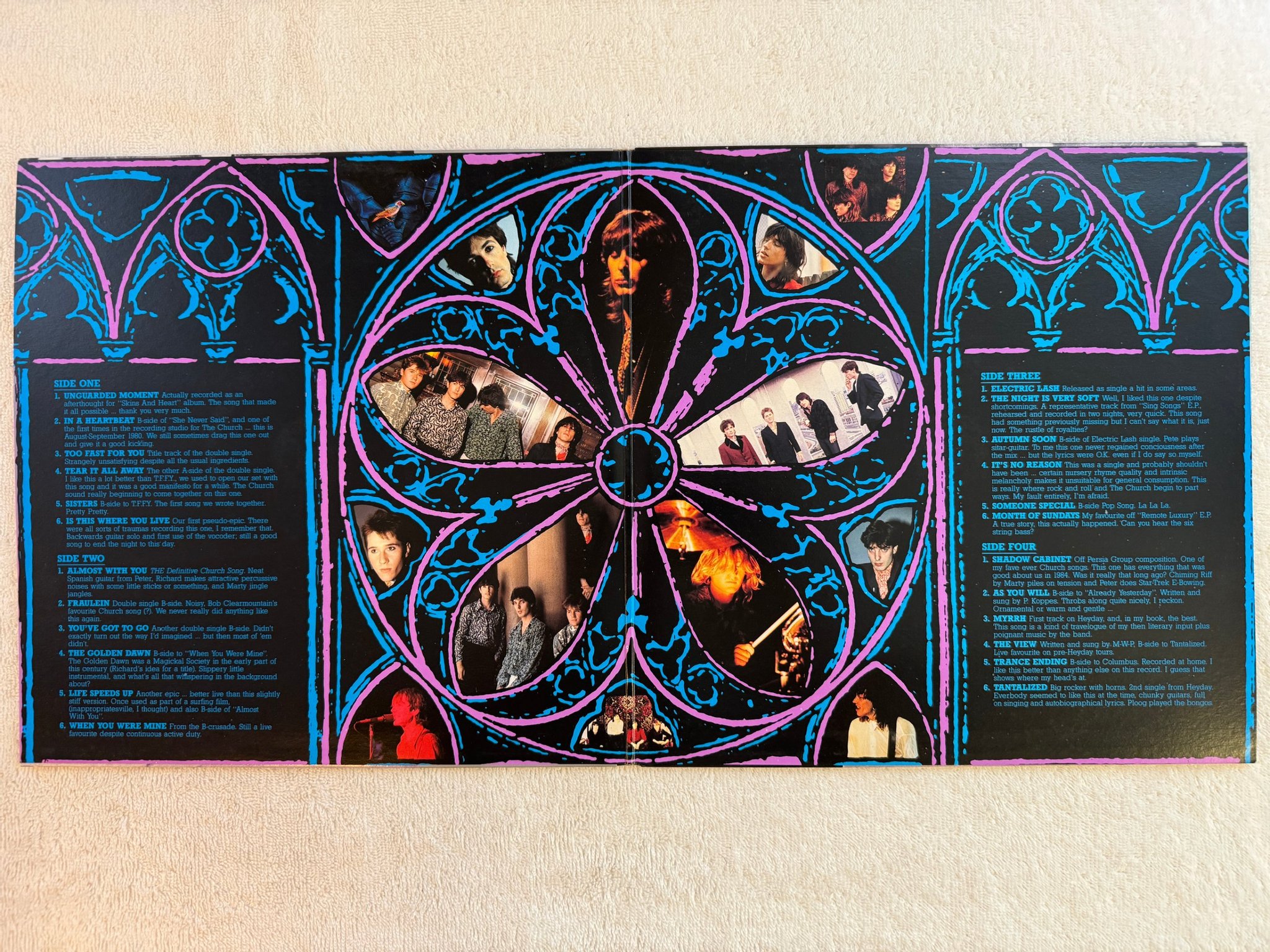 Omslagsbild för skivan THE CHURCH Hindsight 1980-1987 2xLP -87 Australia PARLOPHONE PCSO 430060/1