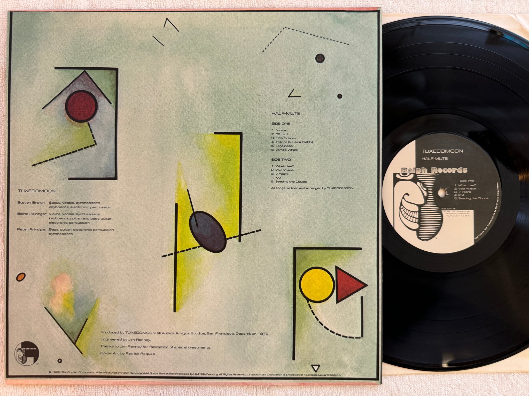 Omslagsbild för skivan TUXEDOMOON half-mute LP -80 US RALPH RECORDS TX 8004-LA