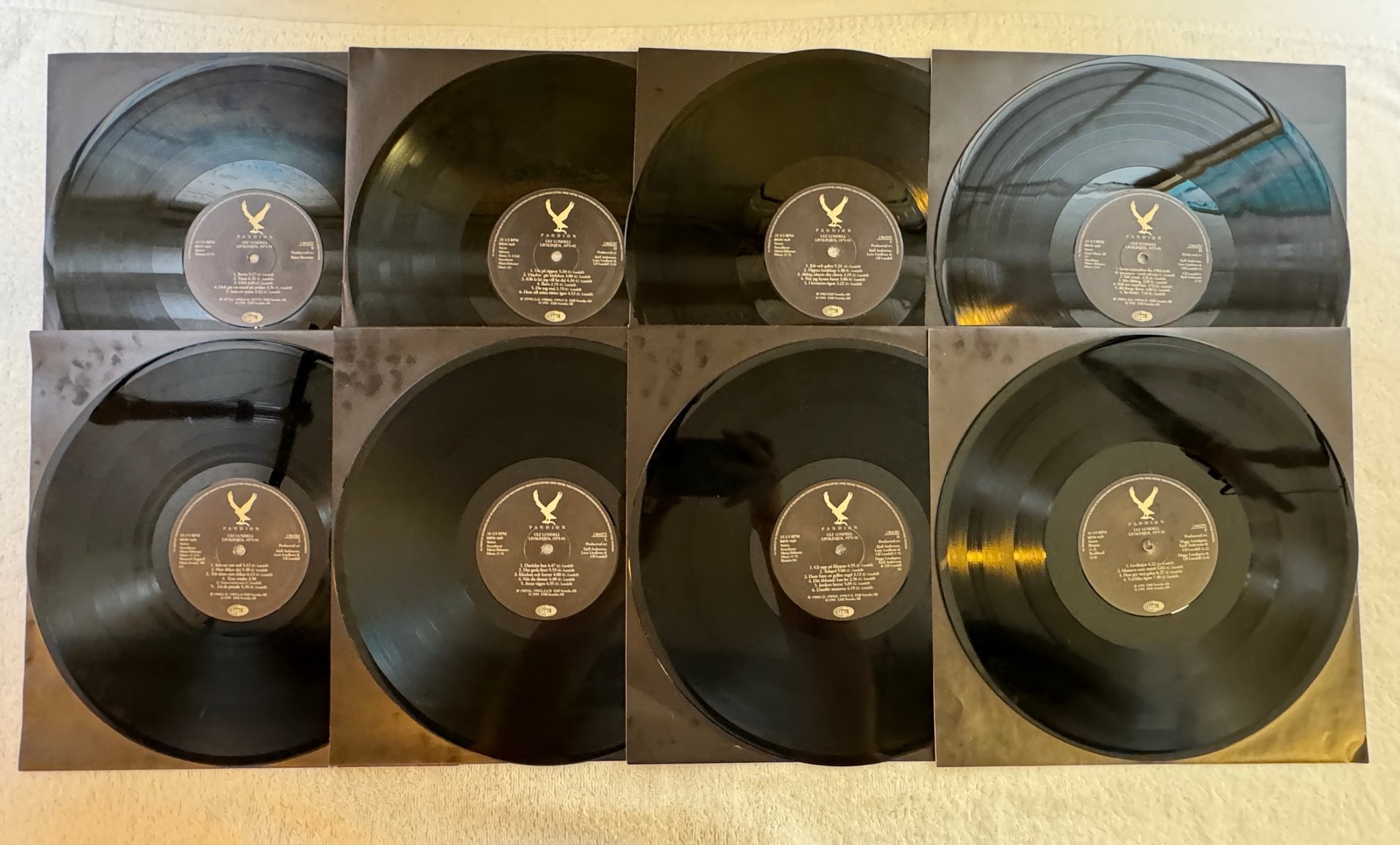 Omslagsbild för skivan ULF LUNDELL Livslinjen 8xLP box -91 EMI U.L.2