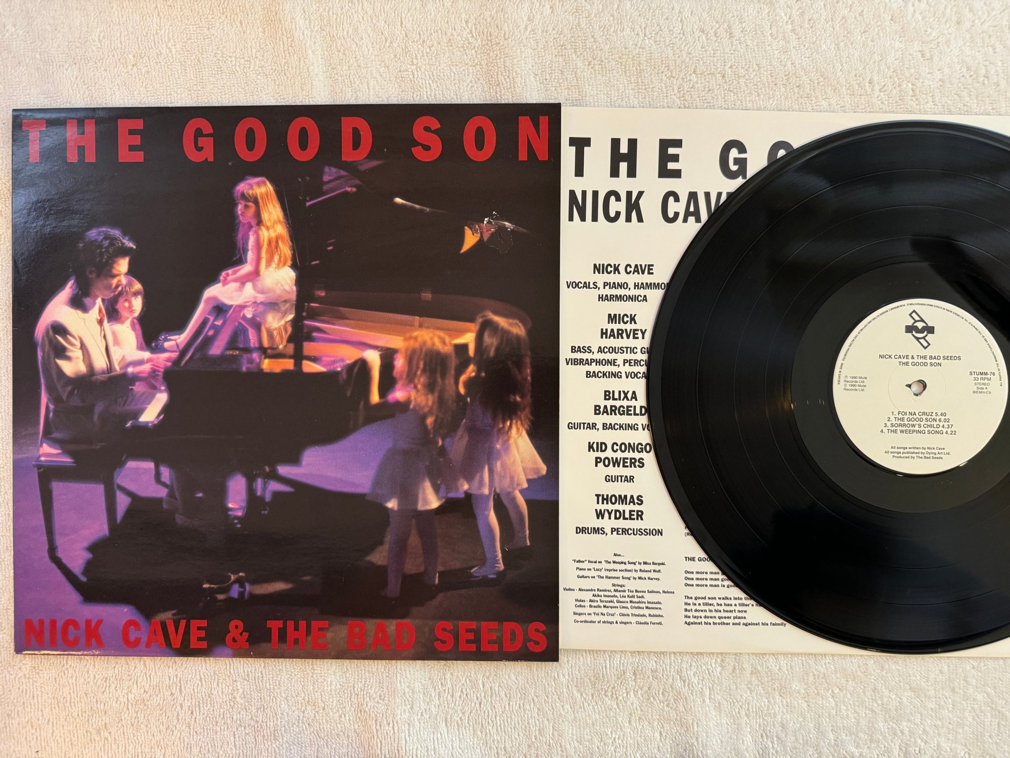 Omslagsbild för skivan NICK CAVE & THE BAD SEEDS the good son LP -90 ncb MUTE STUMM-76