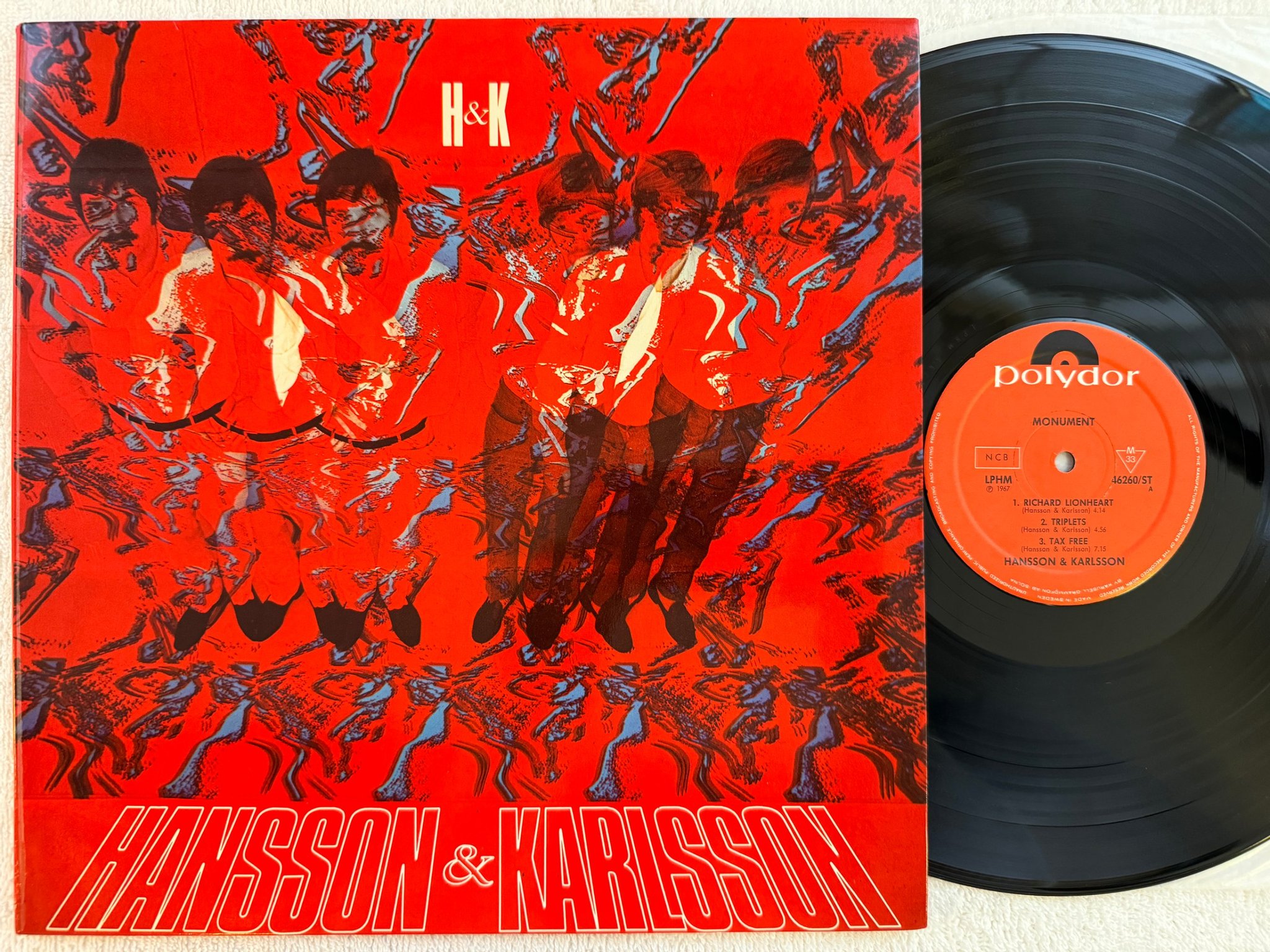 Omslagsbild för skivan HANSSON & KARLSSON monument LP -67 LPHM 46260 ST