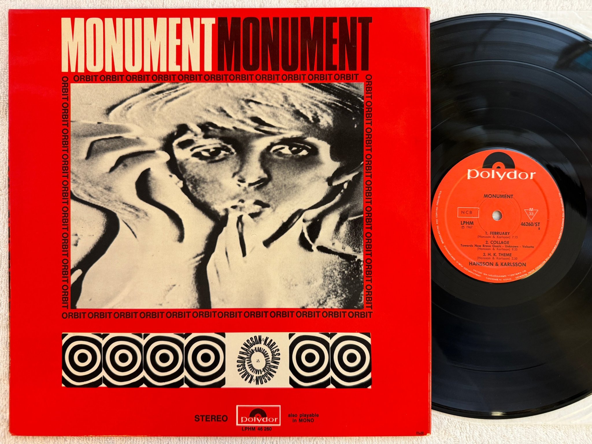 Omslagsbild för skivan HANSSON & KARLSSON monument LP -67 LPHM 46260 ST