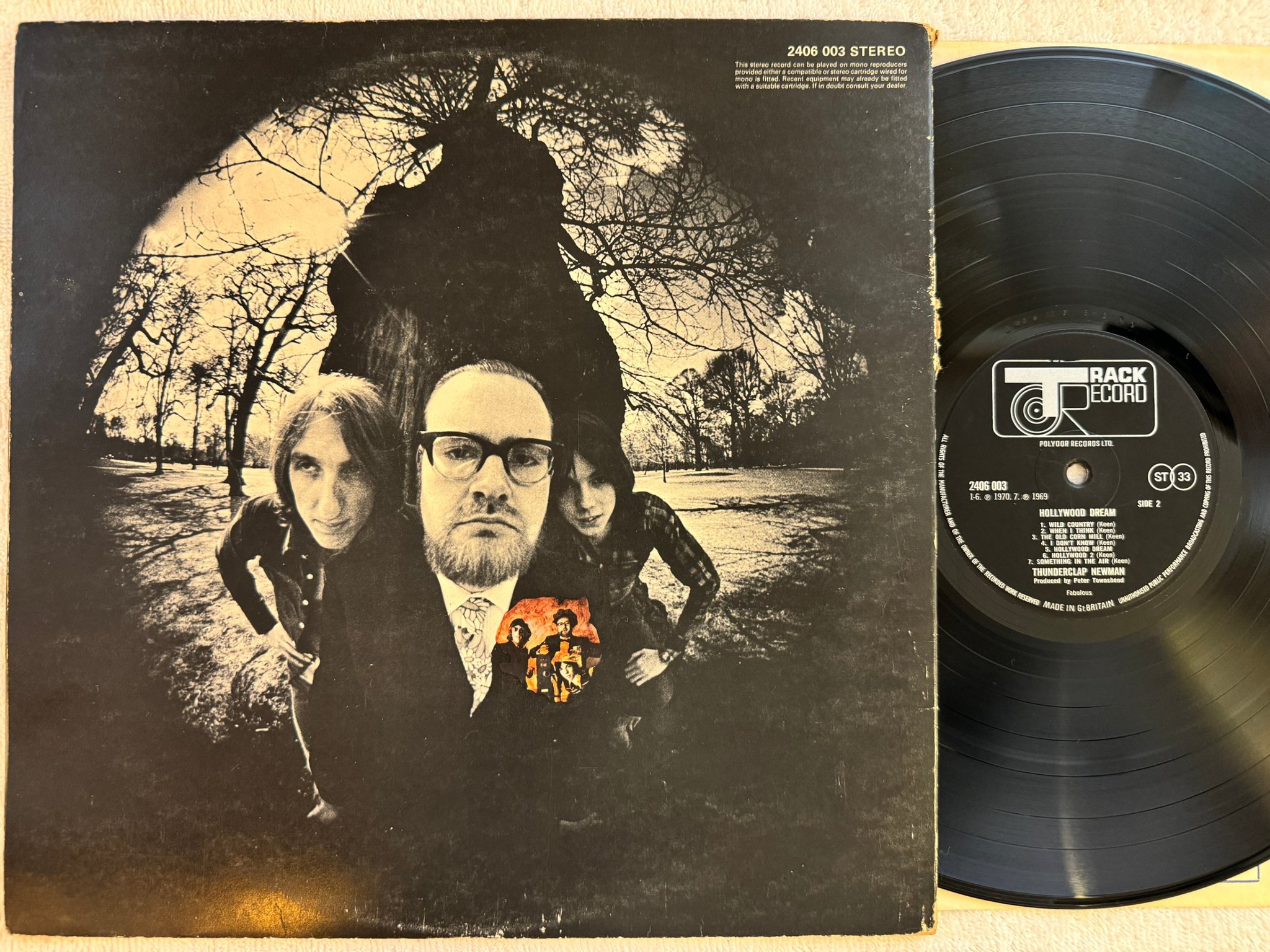 Omslagsbild för skivan THUNDERCLAP NEWMAN hollywood dream LP -70 UK TRACK 2406 003
