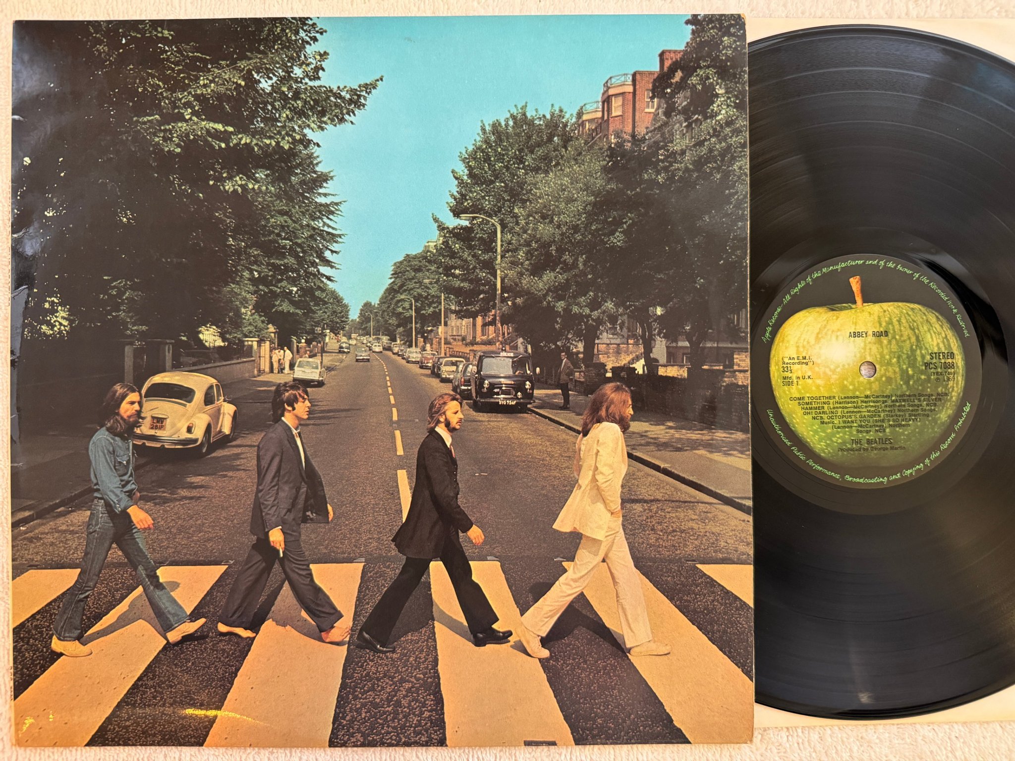 Omslagsbild för skivan THE BEATLES abbey road LP -69 UK APPLE PCS 7088
