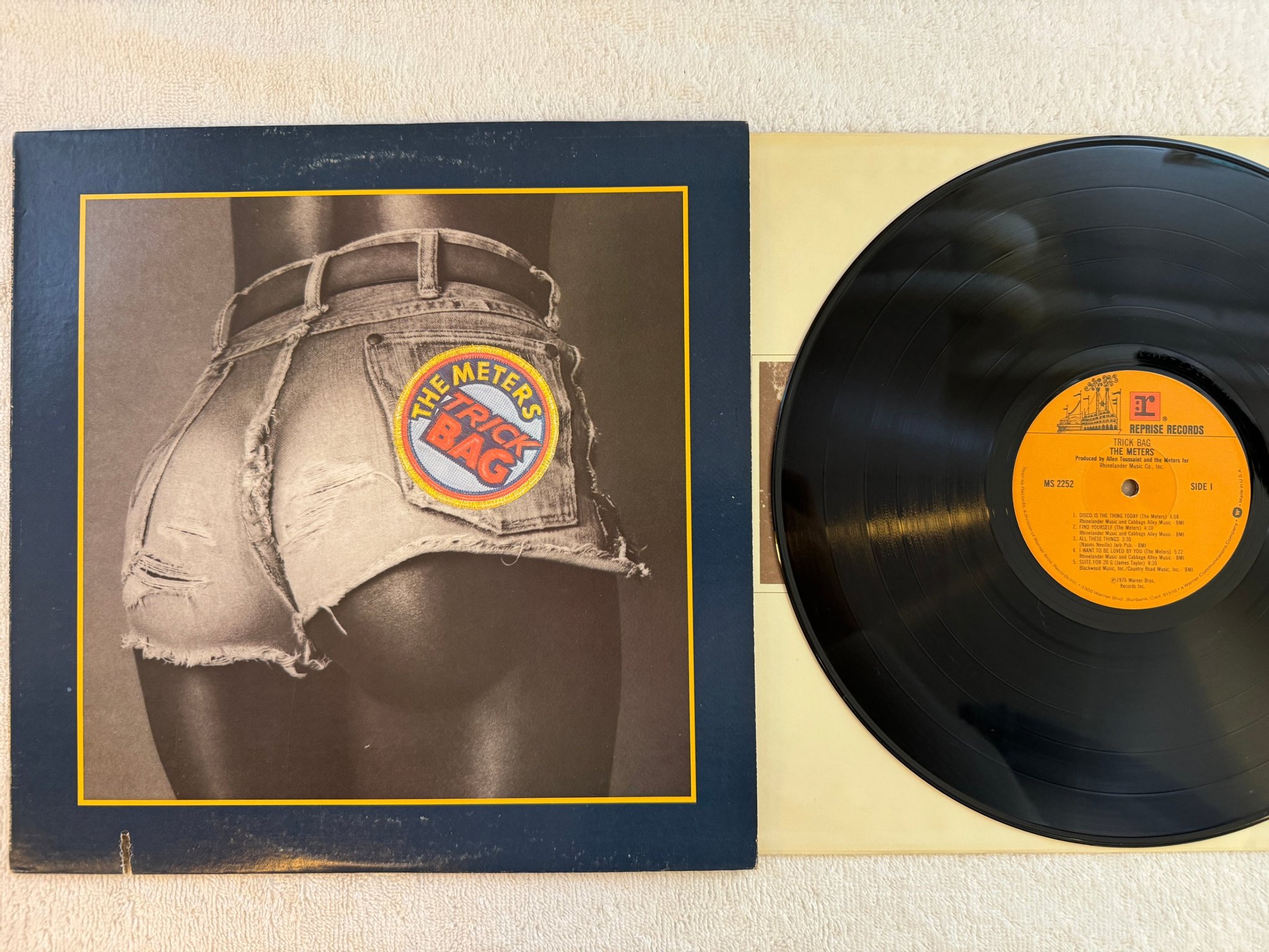 Omslagsbild för skivan THE METERS trick bag LP -76 US REPRISE MS 2252