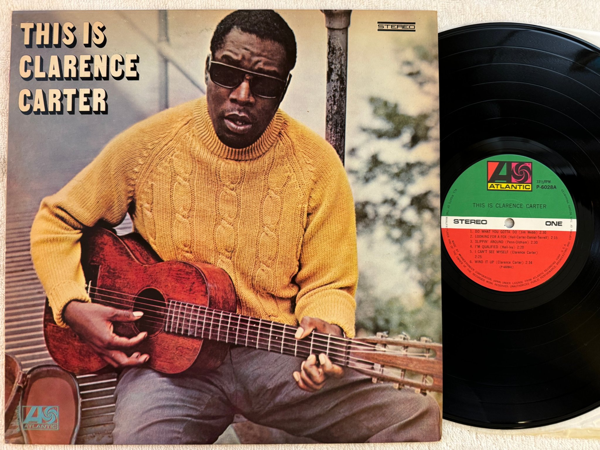 Omslagsbild för skivan CLARENCE CARTER this is LP Japan ATLANTIC P-6028