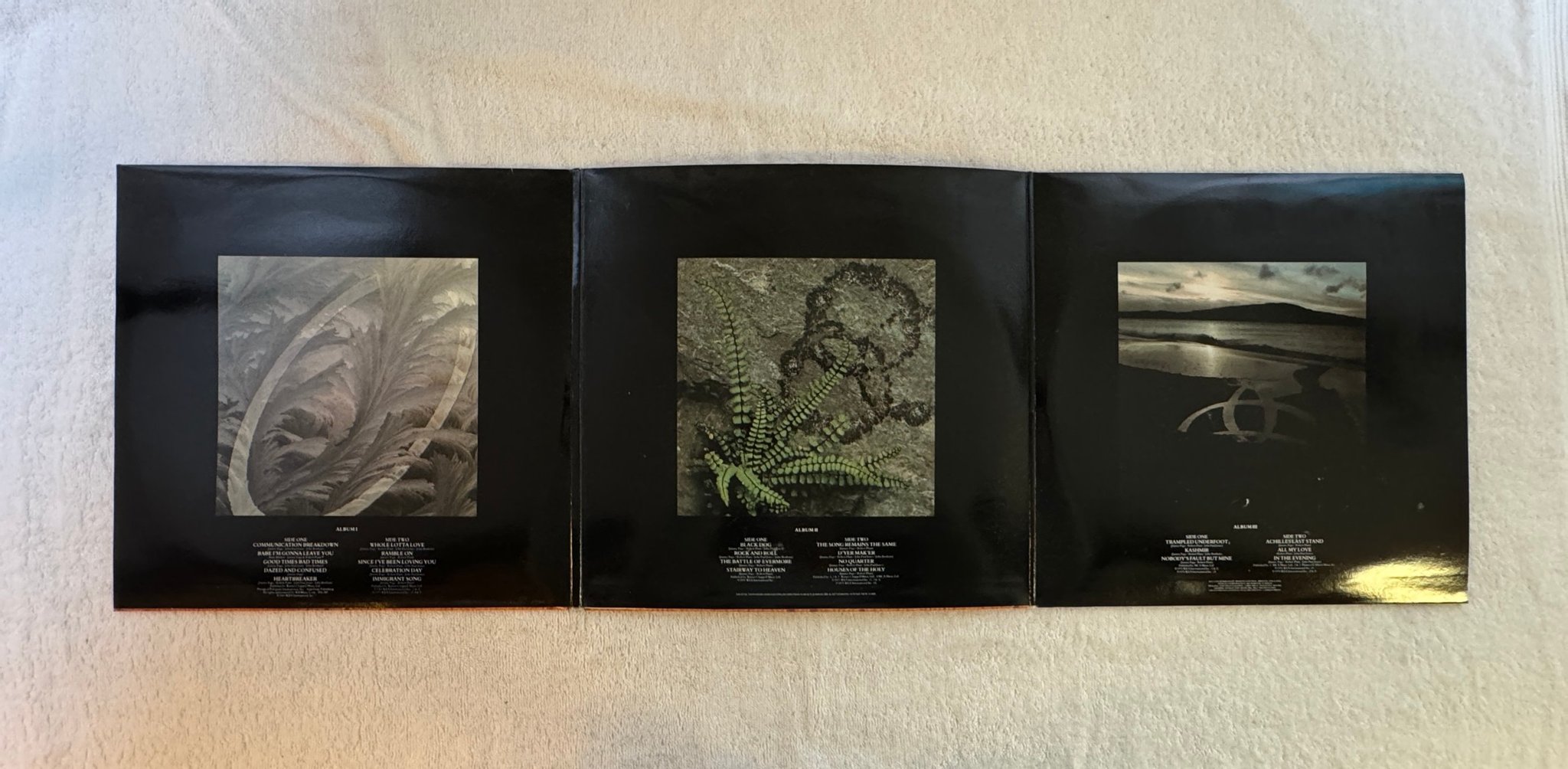 Omslagsbild för skivan LED ZEPPELIN remasters 3xLP -90 ATLANTIC 7567-80415-1