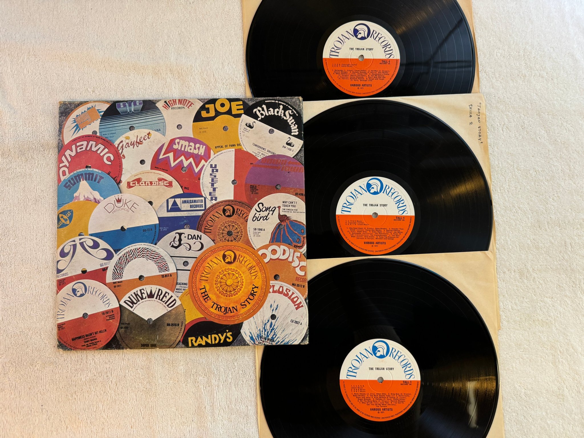 Omslagsbild för skivan VARIOUS the trojan story 3xLP -71 UK TROJAN TALL 1