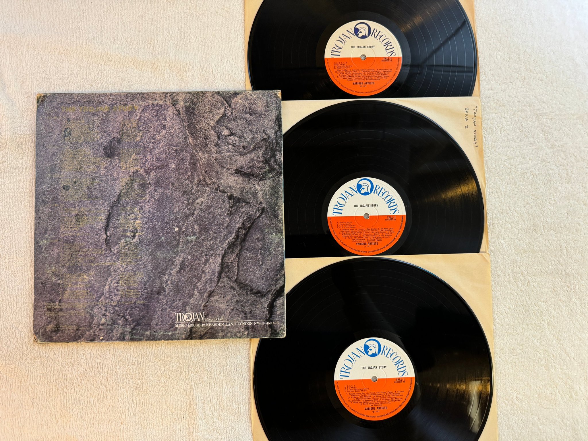 Omslagsbild för skivan VARIOUS the trojan story 3xLP -71 UK TROJAN TALL 1
