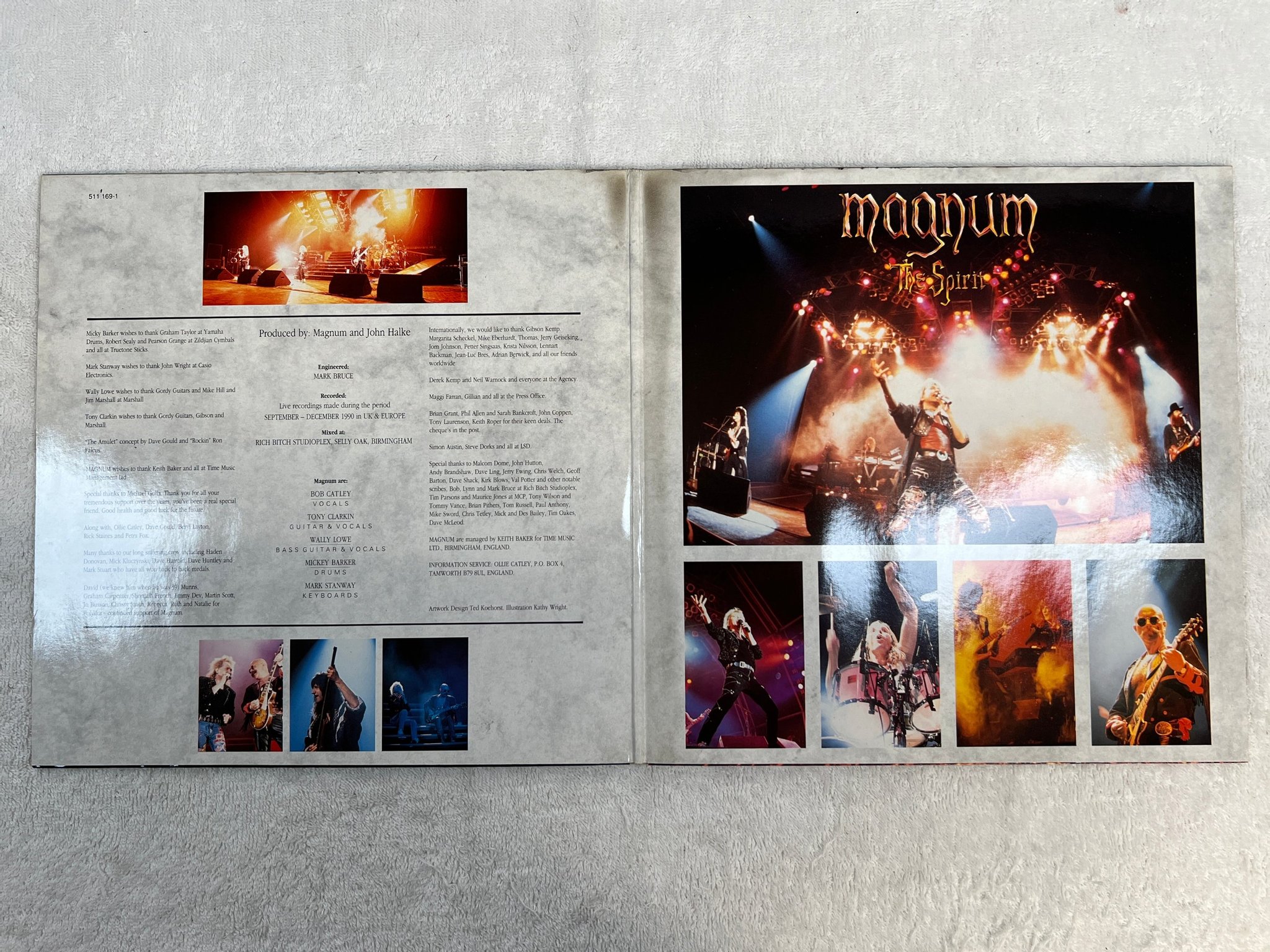 Omslagsbild för skivan MAGNUM the spirit 2xLP -91 Hol POLYDOR 511 171-1