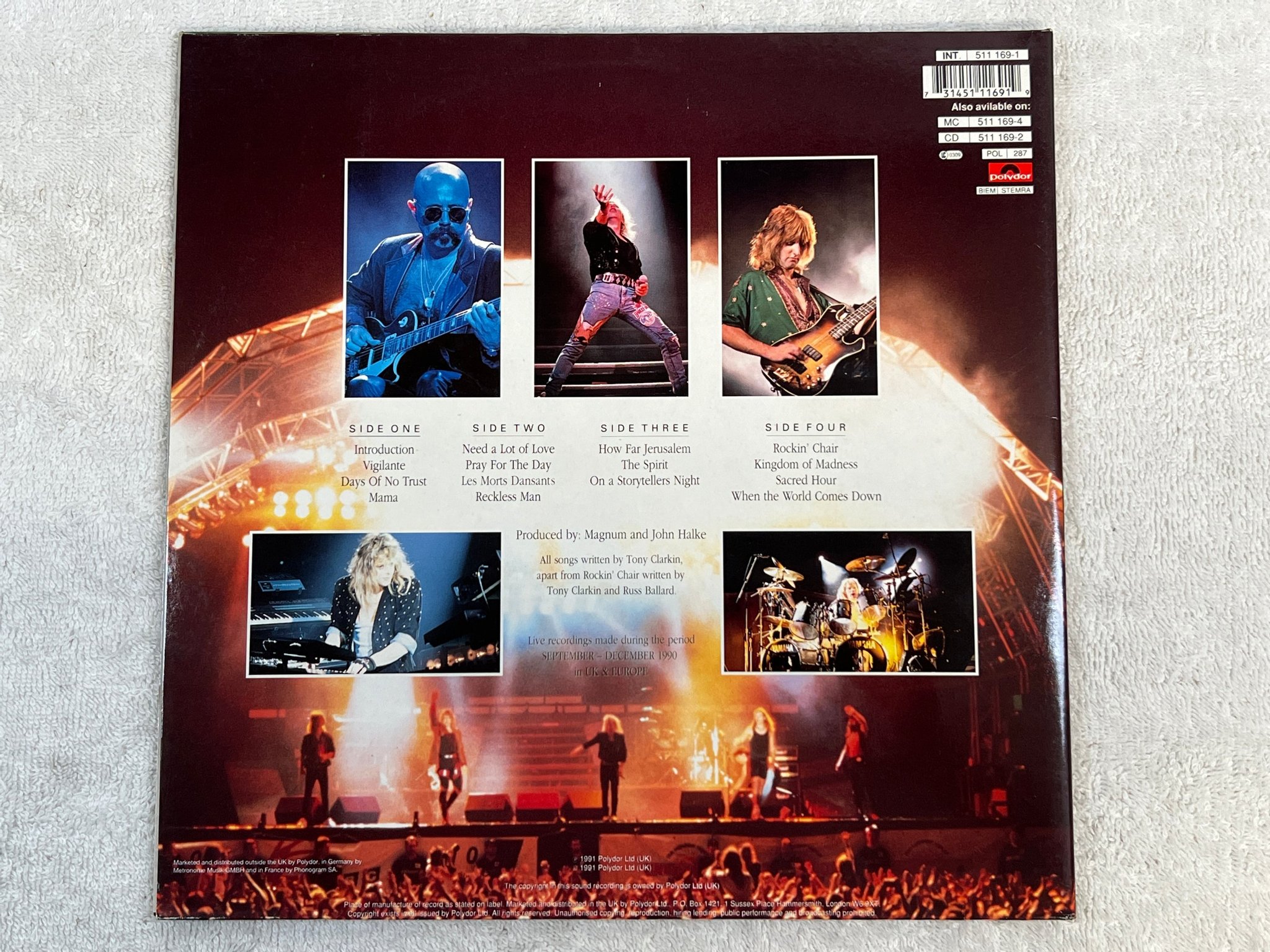 Omslagsbild för skivan MAGNUM the spirit 2xLP -91 Hol POLYDOR 511 171-1