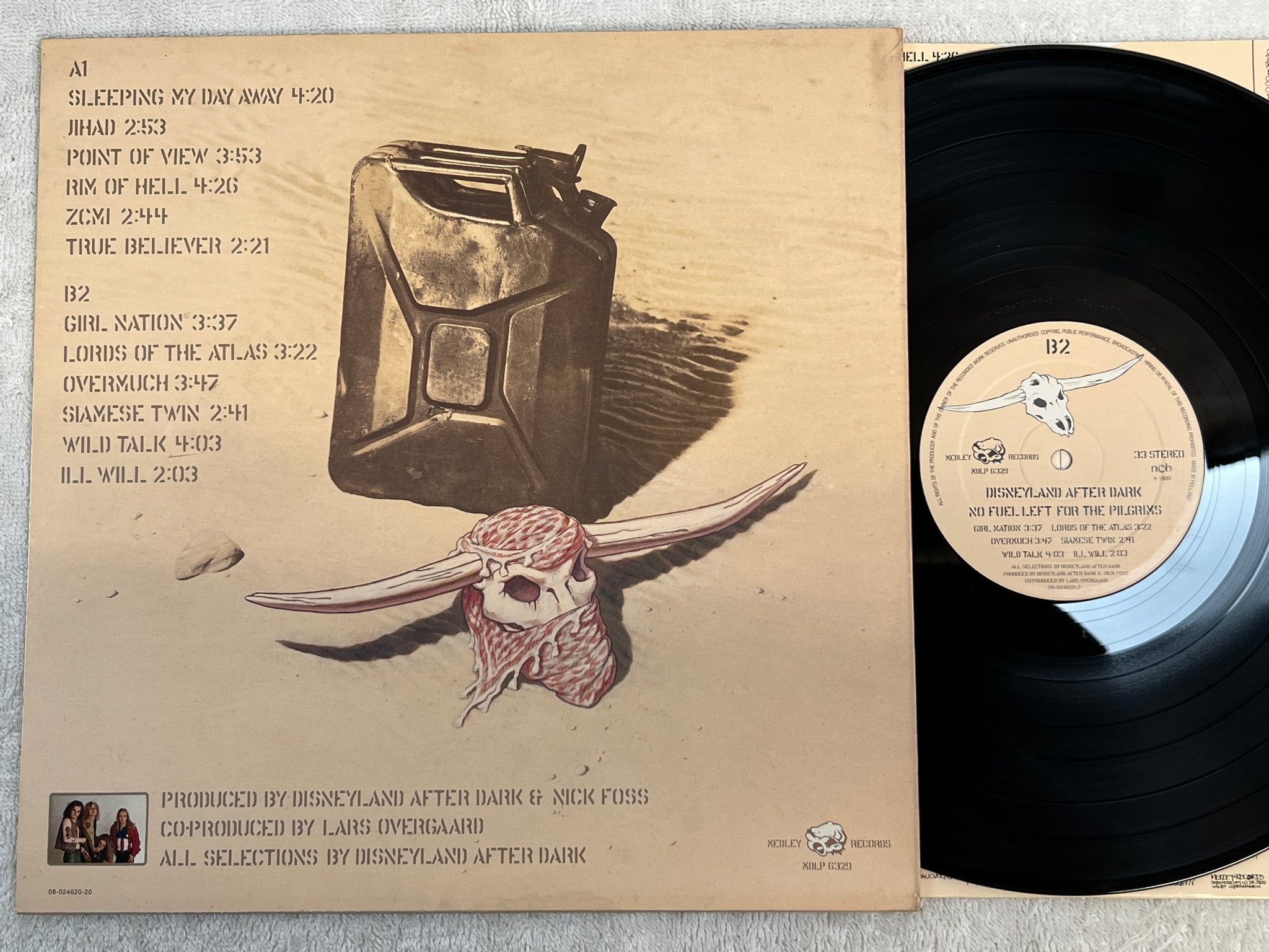 Omslagsbild för skivan DISNEYLAND AFTER DARK No Fuel Left For The Pilgrims LP -89 ncb MEDLEY MDLP 6329