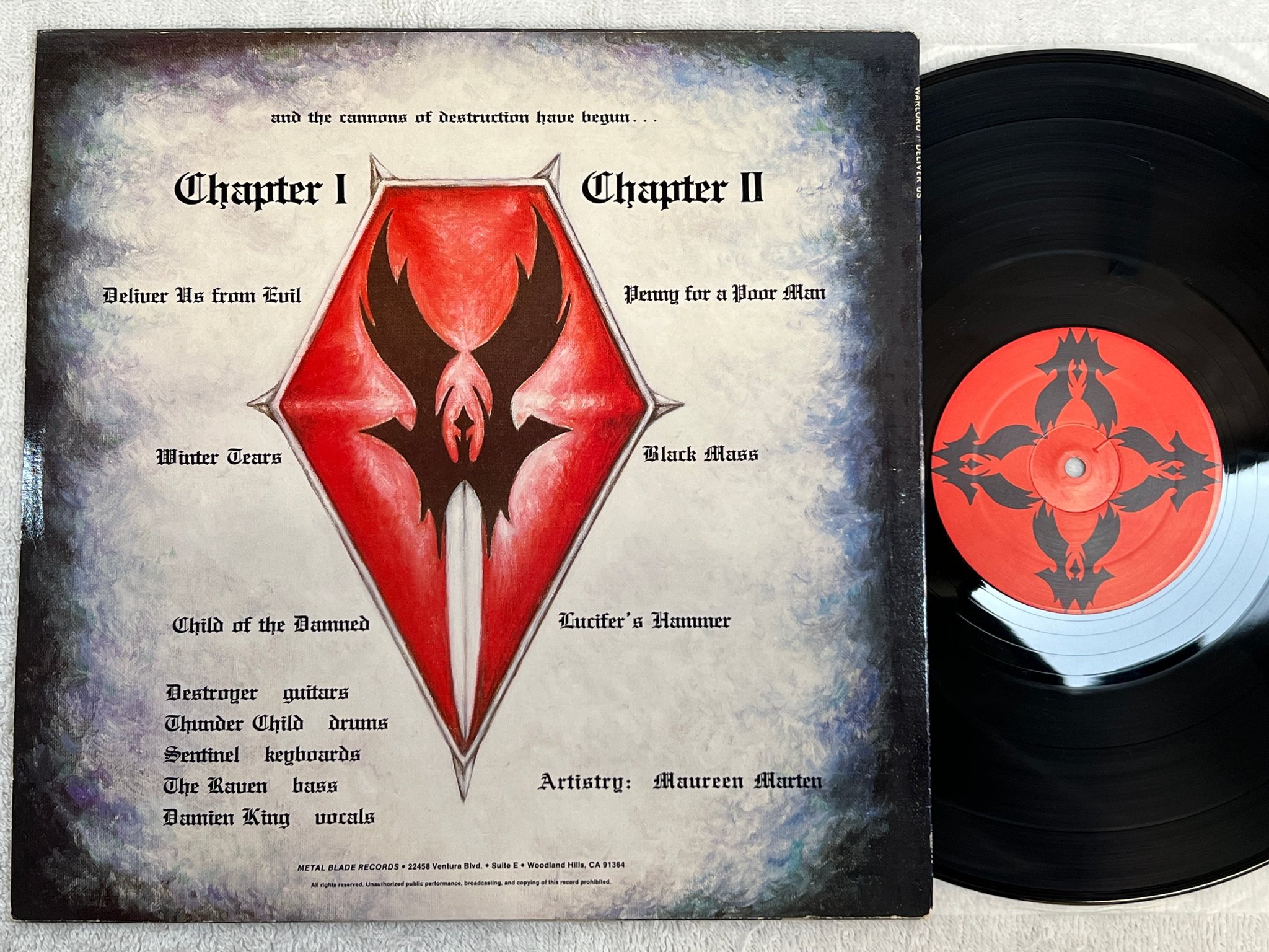 Omslagsbild för skivan WARLORD deliver us LP -83 US METAL BLADE MBR 1005