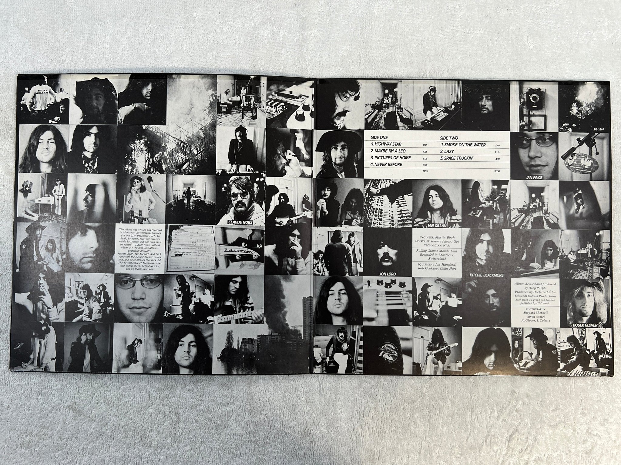 Omslagsbild för skivan DEEP PURPLE machine head LP France PURPLE DC 12 *** PURPLE VINYL ***