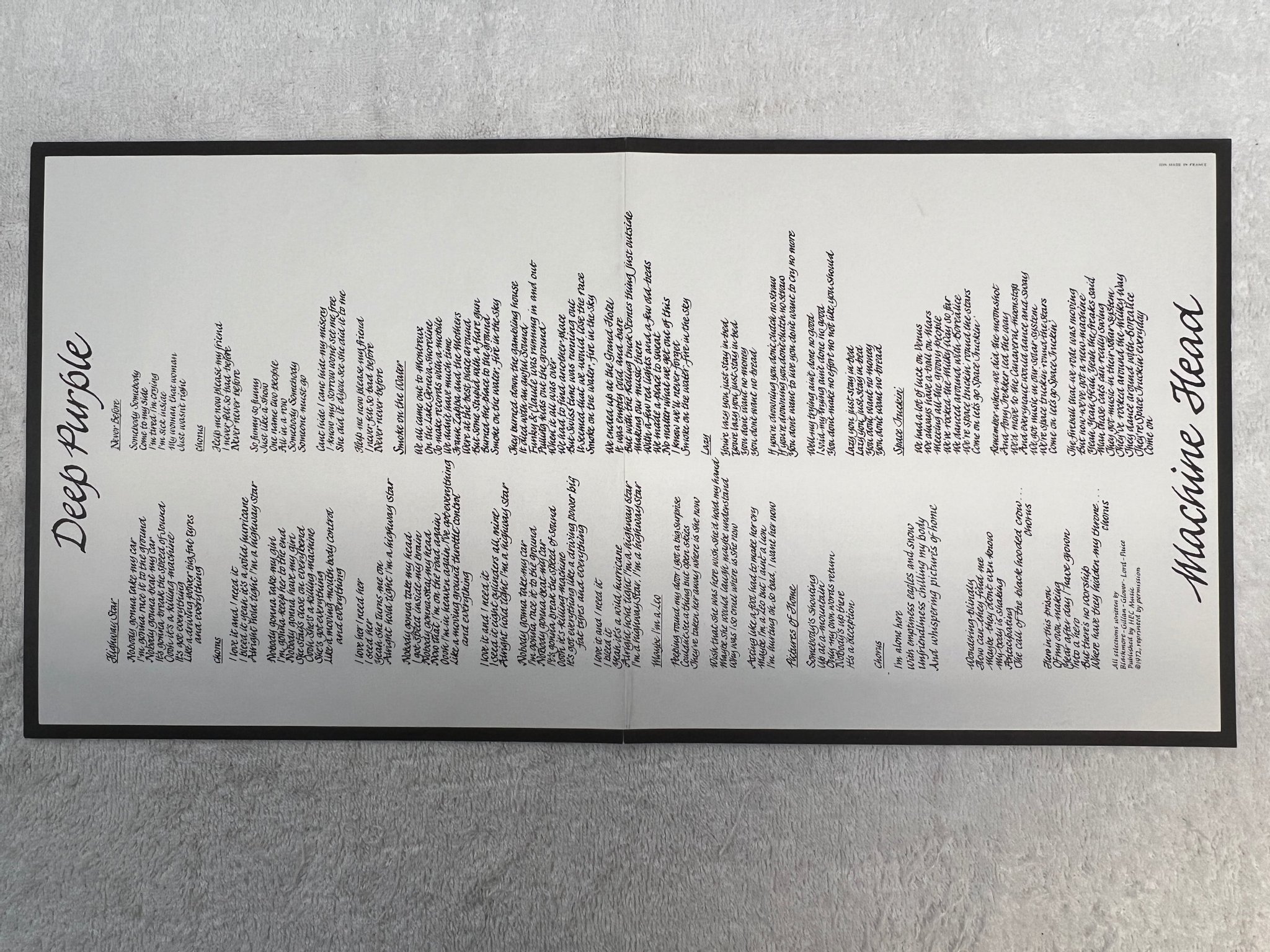 Omslagsbild för skivan DEEP PURPLE machine head LP France PURPLE DC 12 *** PURPLE VINYL ***