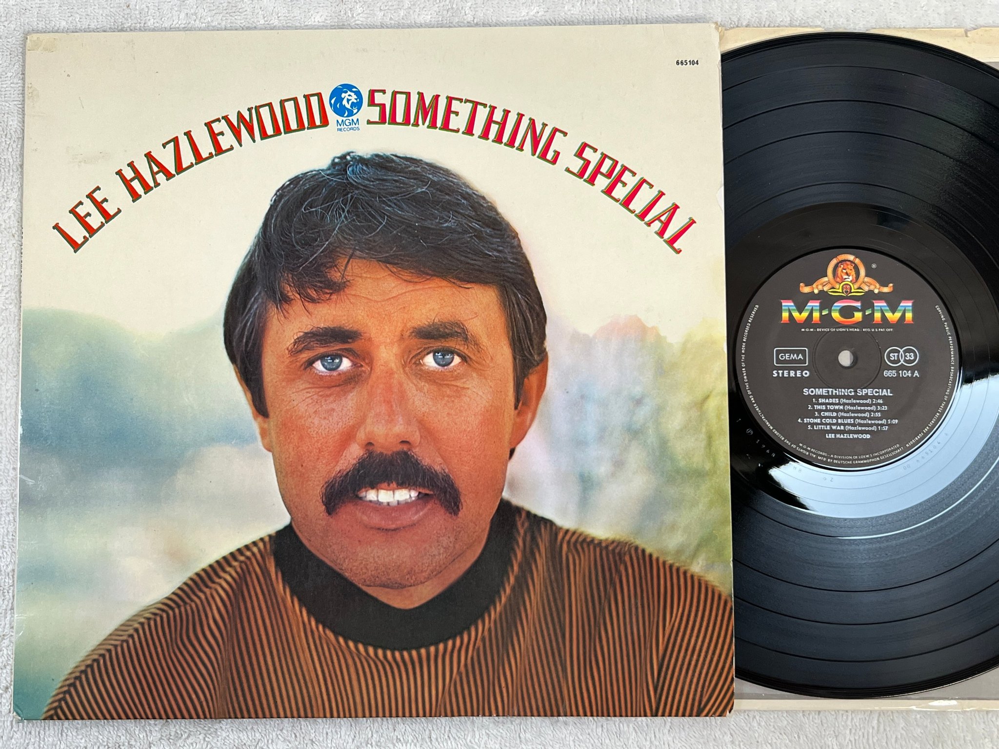 Omslagsbild för skivan LEE HAZLEWOOD something special LP -68 Ger MGM 665 104