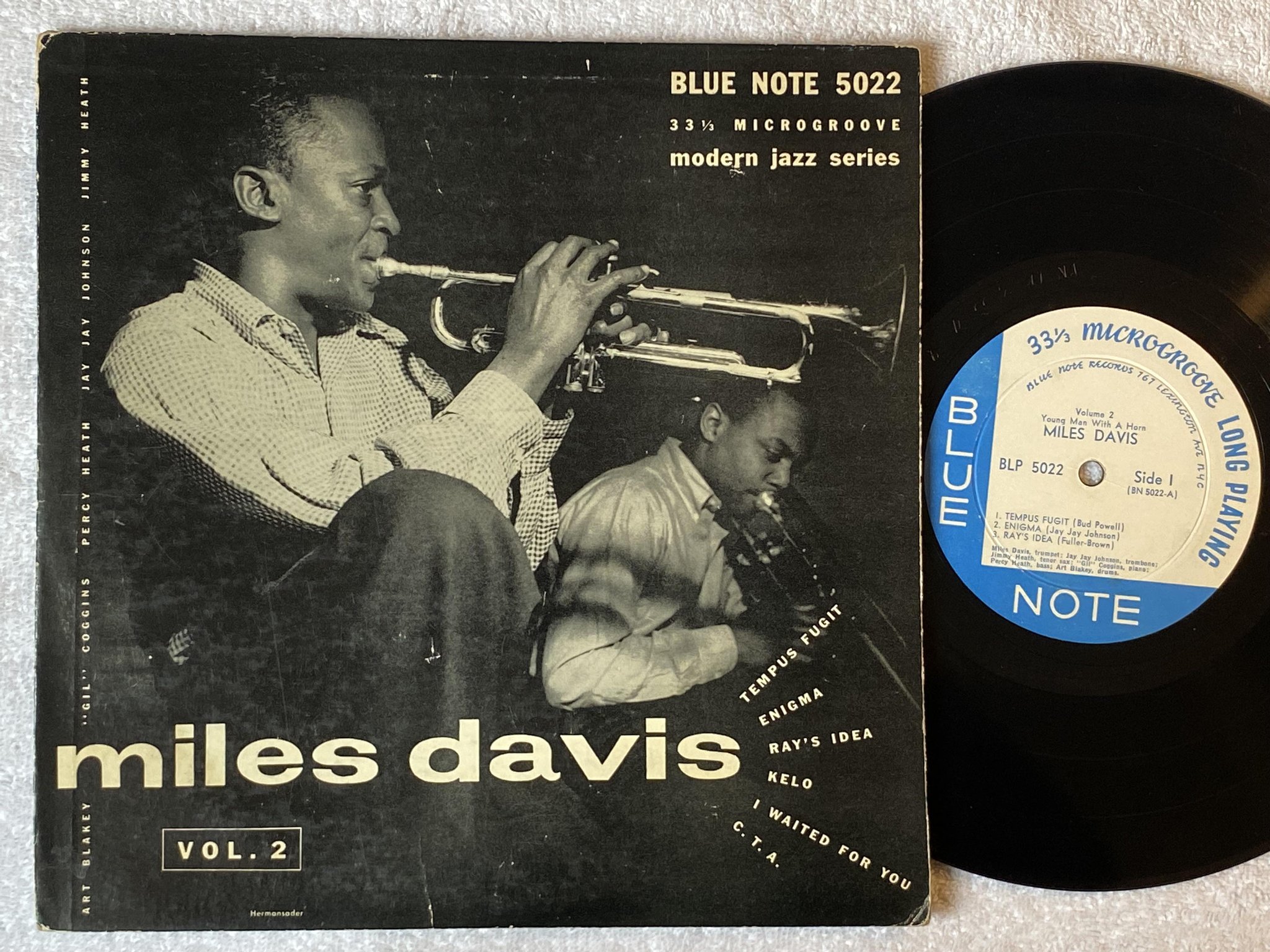 Omslagsbild för skivan MILES DAVIS vol 2 10"LP -53 US BLUE NOTE BLP 5022