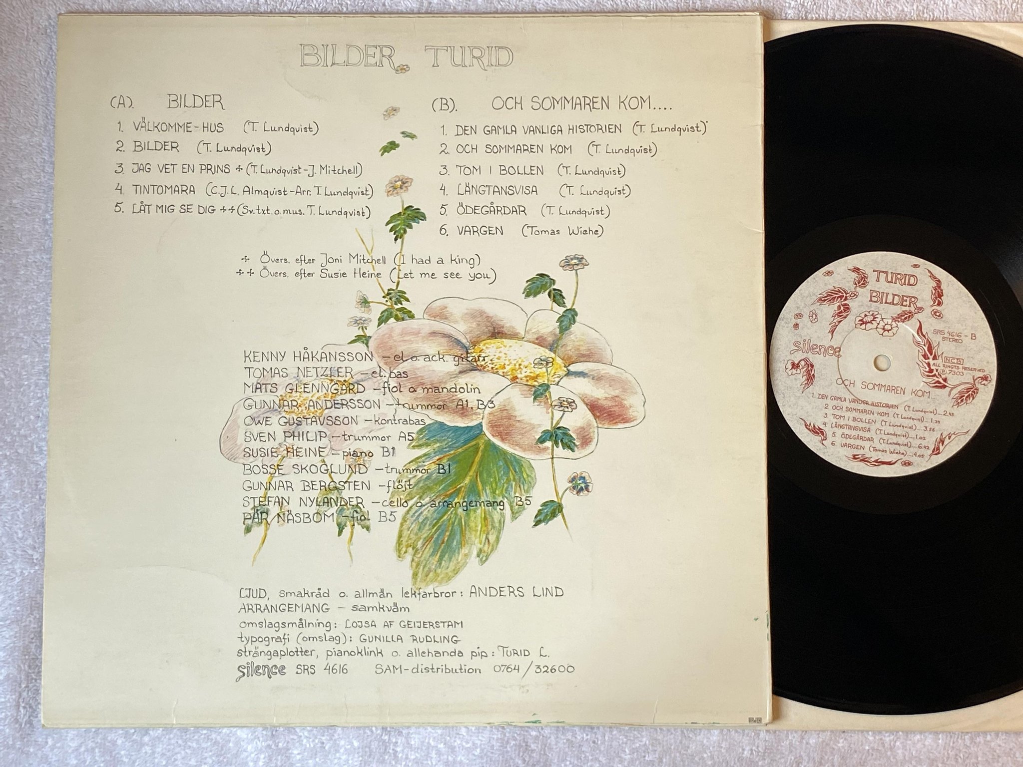 Omslagsbild för skivan TURID bilder LP -73 SILENCE SRS 4616