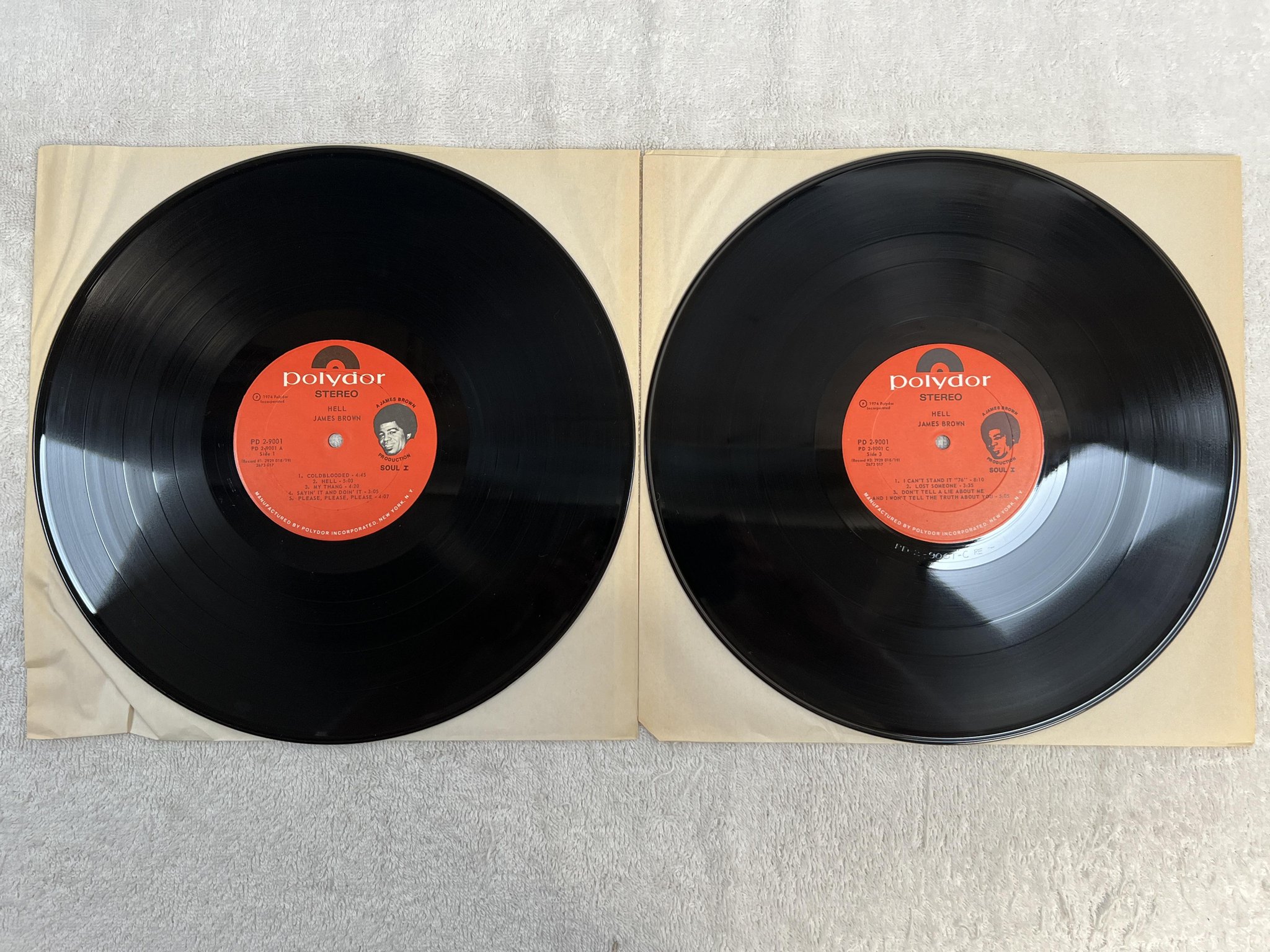 Omslagsbild för skivan JAMES BROWN hell 2xLP -74 US POLYDOR PD 2-9001 *** rare funky soul ***