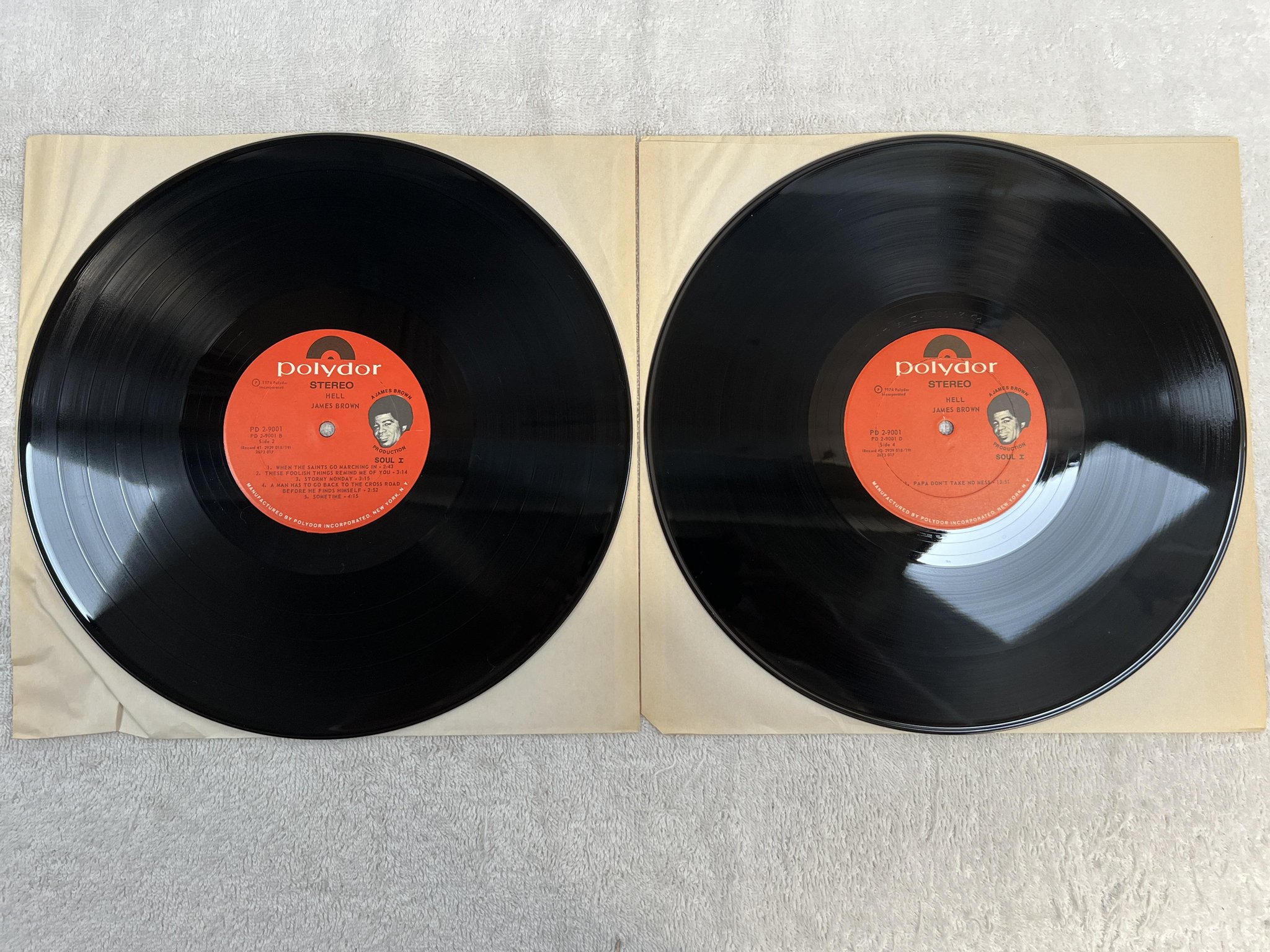 Omslagsbild för skivan JAMES BROWN hell 2xLP -74 US POLYDOR PD 2-9001 *** rare funky soul ***