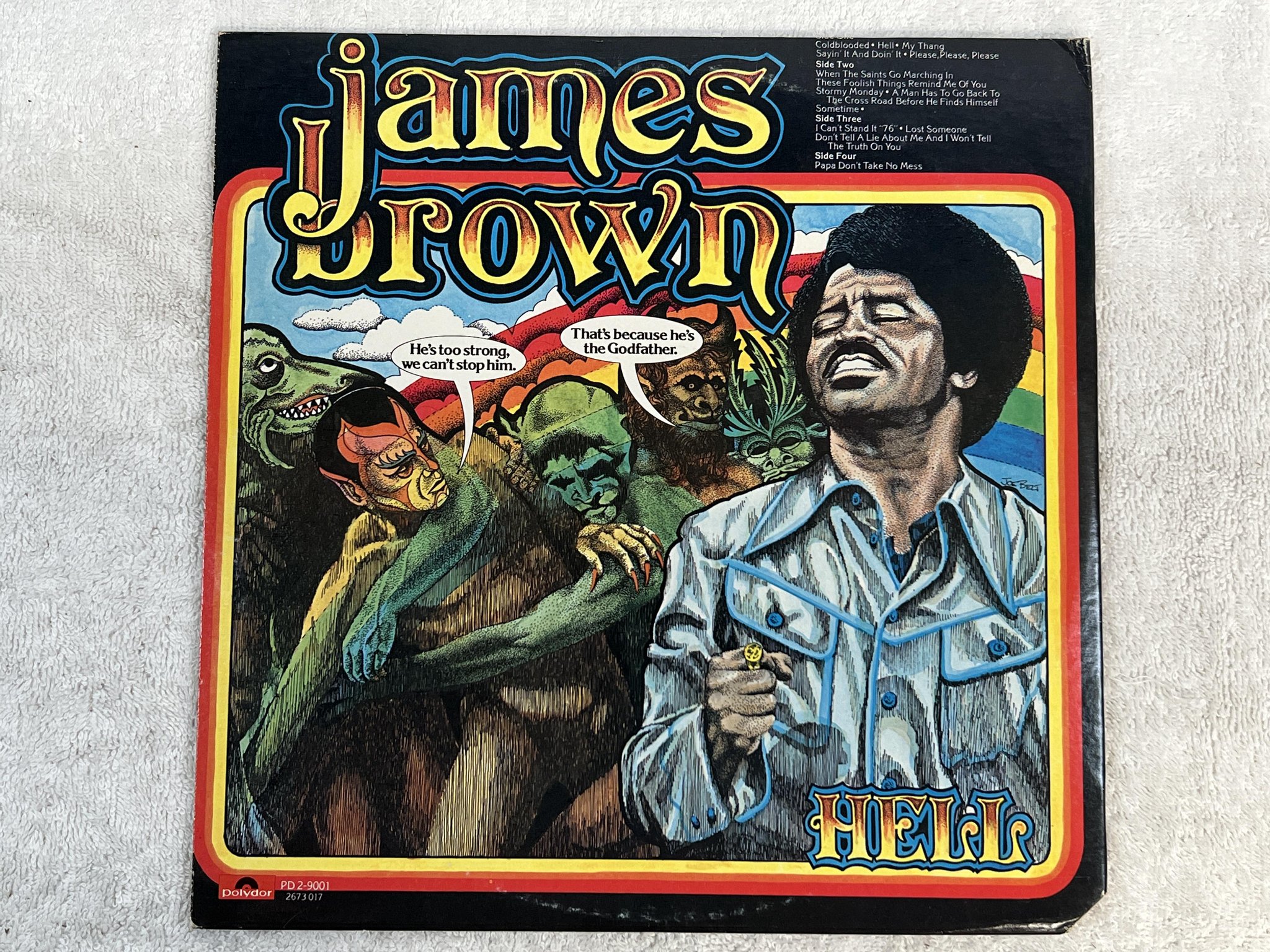 Omslagsbild för skivan JAMES BROWN hell 2xLP -74 US POLYDOR PD 2-9001 *** rare funky soul ***
