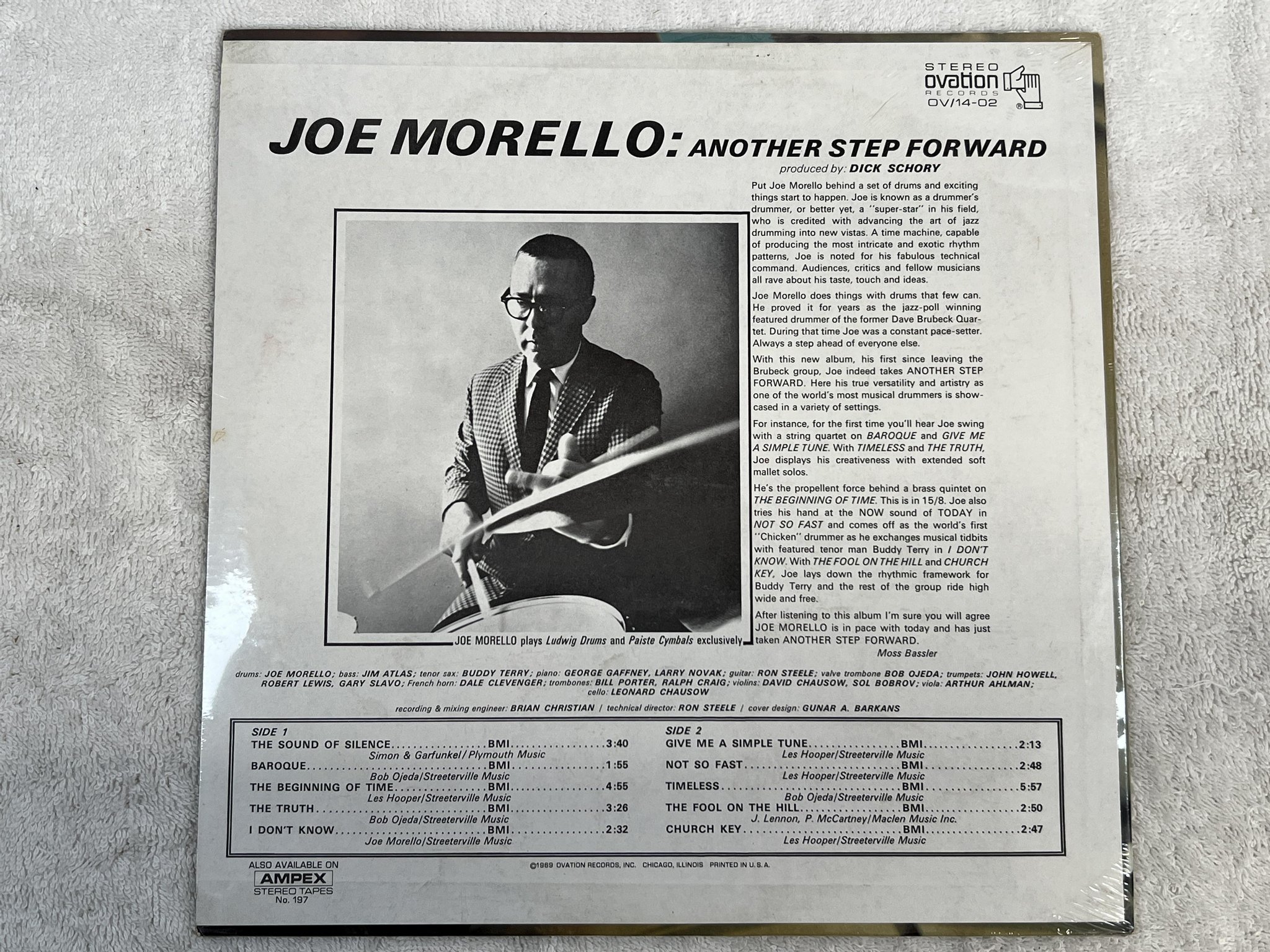 Omslagsbild för skivan JOE MORELLO another step forward LP -69 US OVATION OV/14-02 ** SEALED **