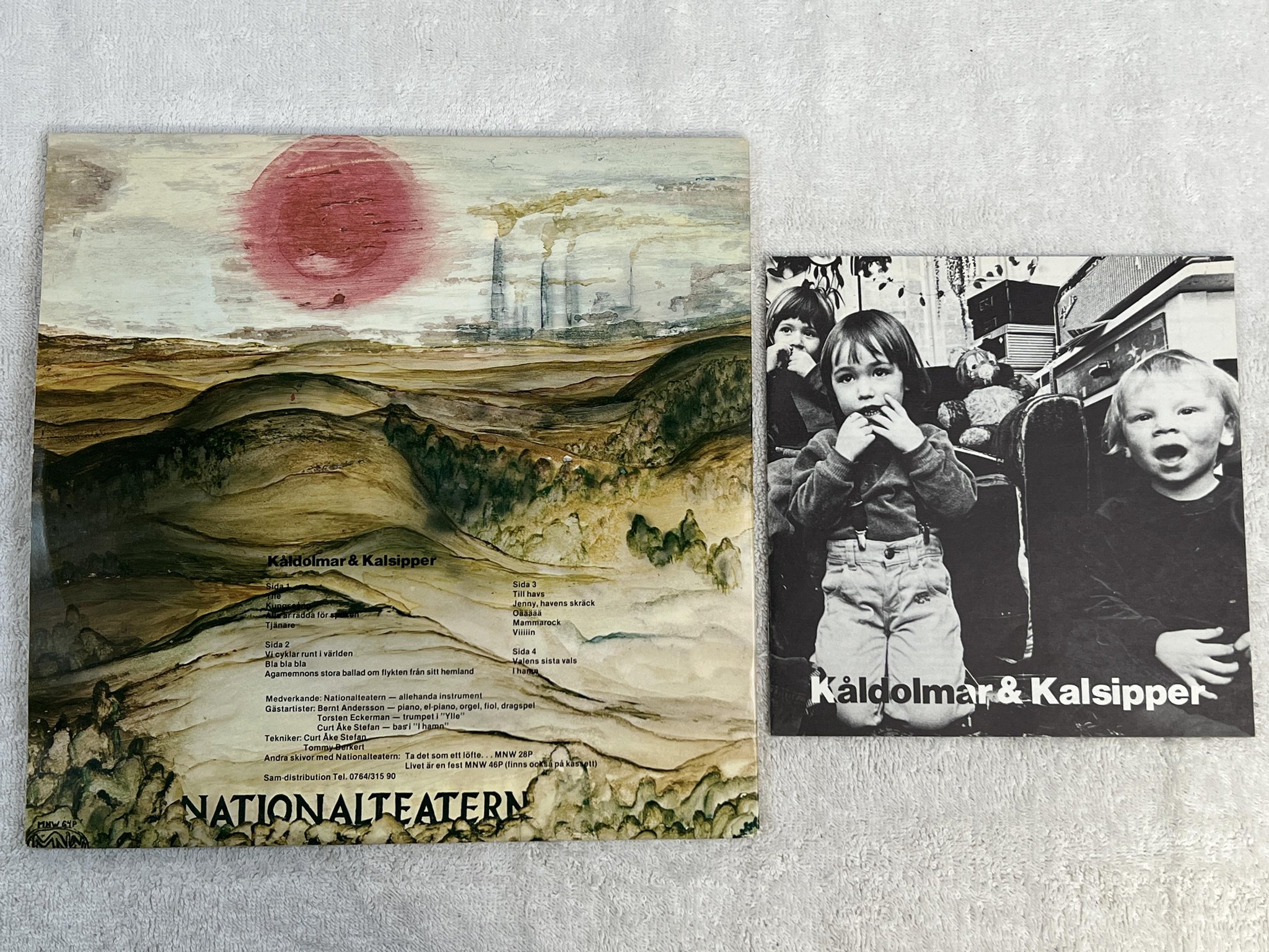 Omslagsbild för skivan NATIONALTEATERN kåldolmar och kalsipper 2xLP -76 MNW MNW 64P