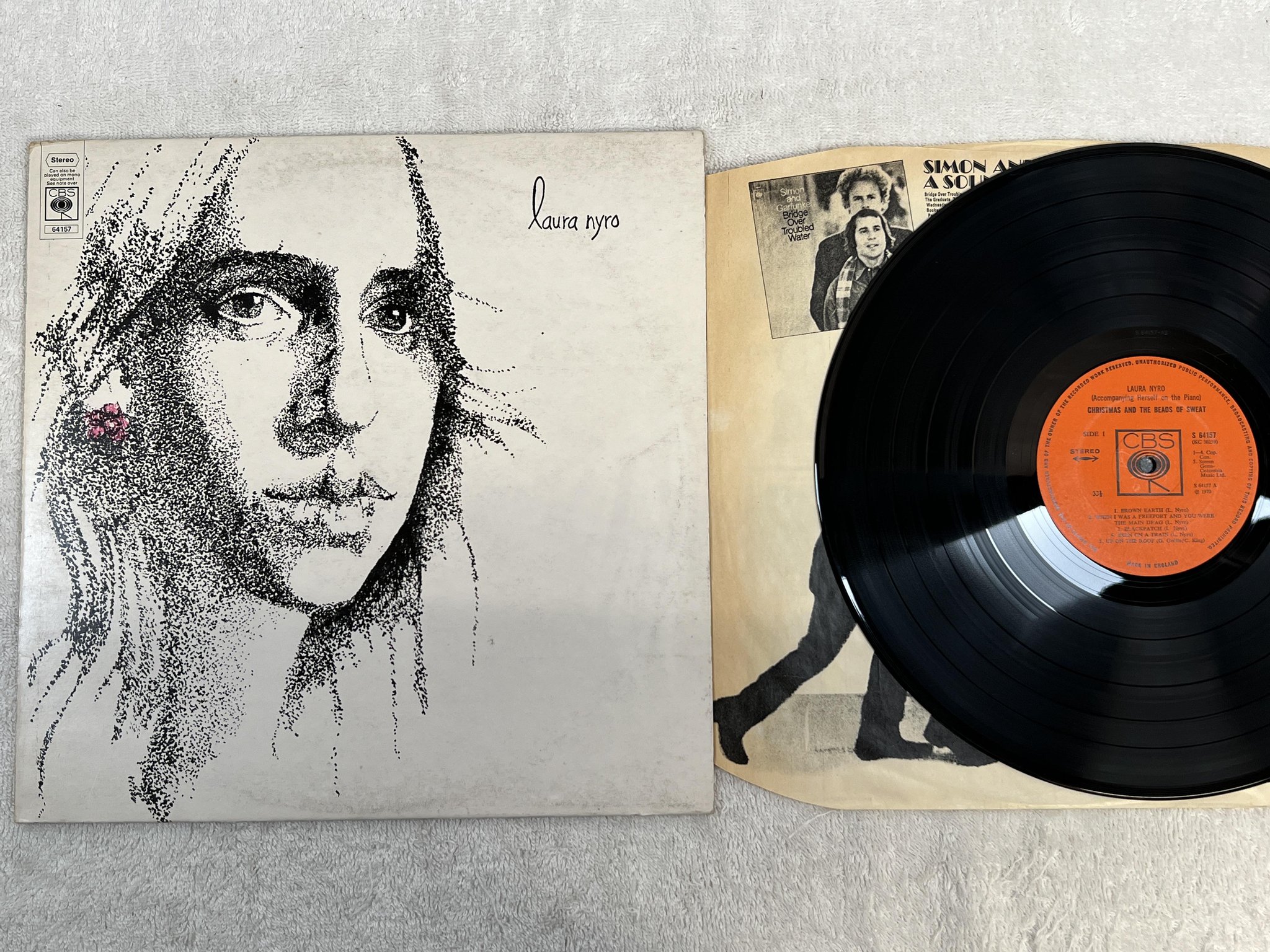 Omslagsbild för skivan LAURA NYRO Christmas And The Beads Of Sweat LP -70 UK CBS S 64157