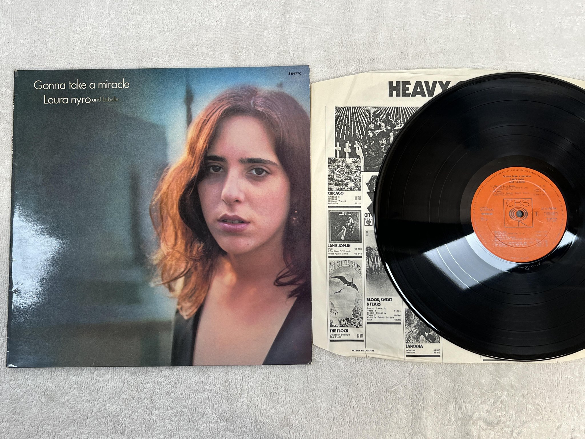Omslagsbild för skivan LAURA NYRO Gonna Take A Miracle LP -71 Hol CBS S 64770