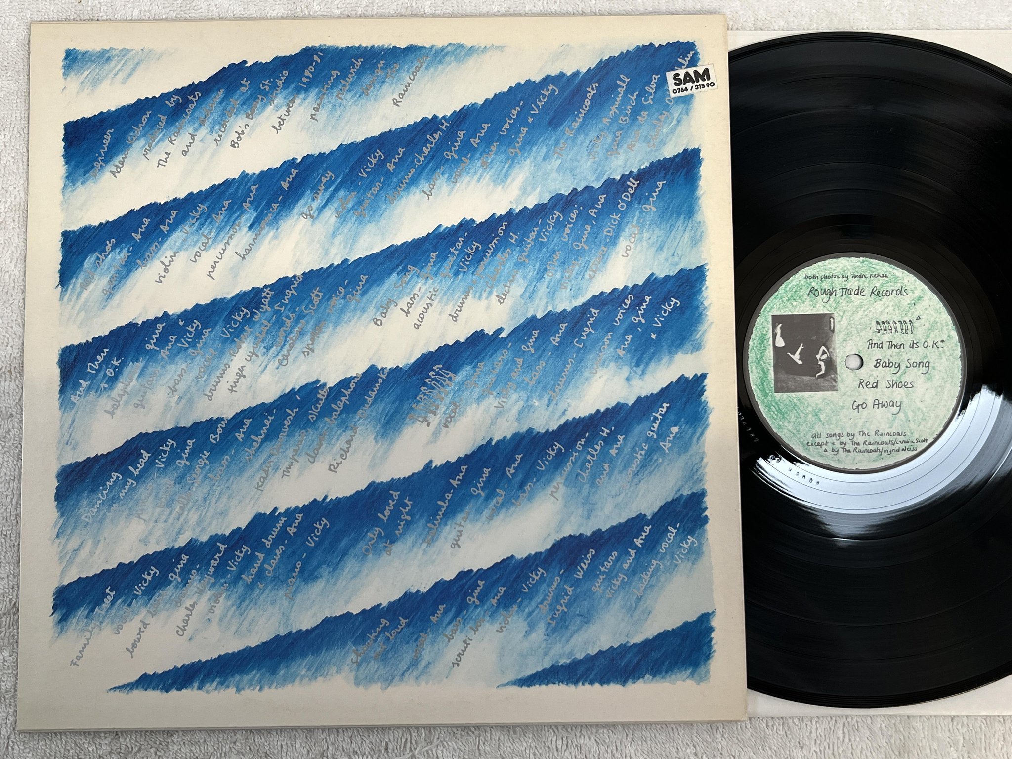 Omslagsbild för skivan THE RAINCOATS Odyshape LP -81 UK ROUGH TRADE ROUGH 13 *** NEW WAVE ***